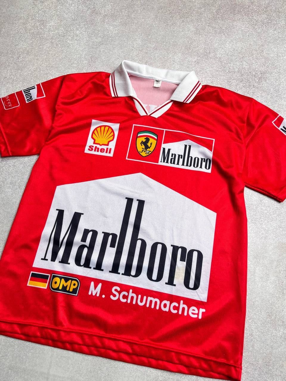 Marlboro Vintage Michael Schumacher Marlboro F-1 Polo Shirt Y2K L Size US L / EU 52-54 / 3 - 2 Thumbnail