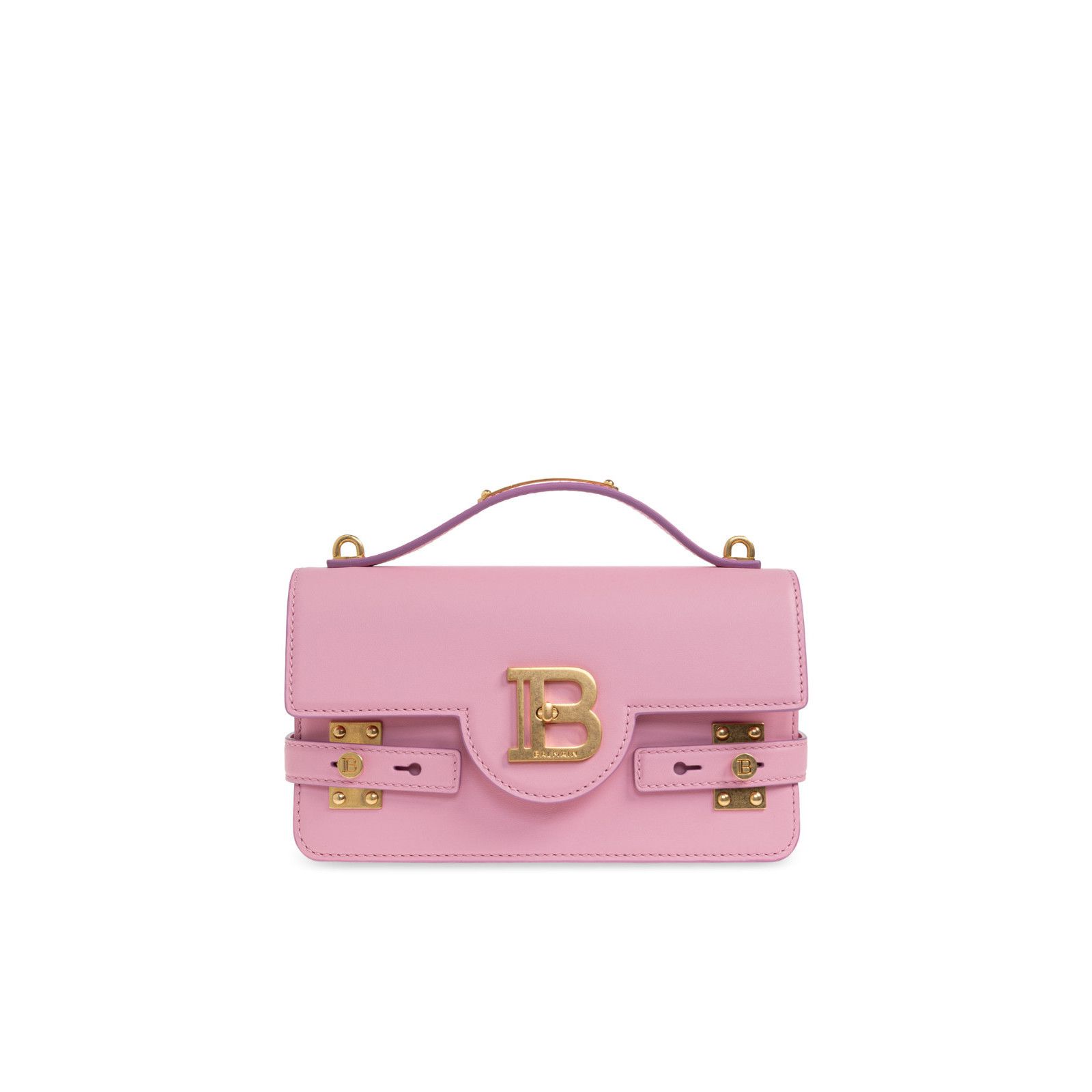 Balmain BALMAIN B-Buzz 24 Pink Leather Shoulder Bag New Size ONE SIZE - 1 Thumbnail