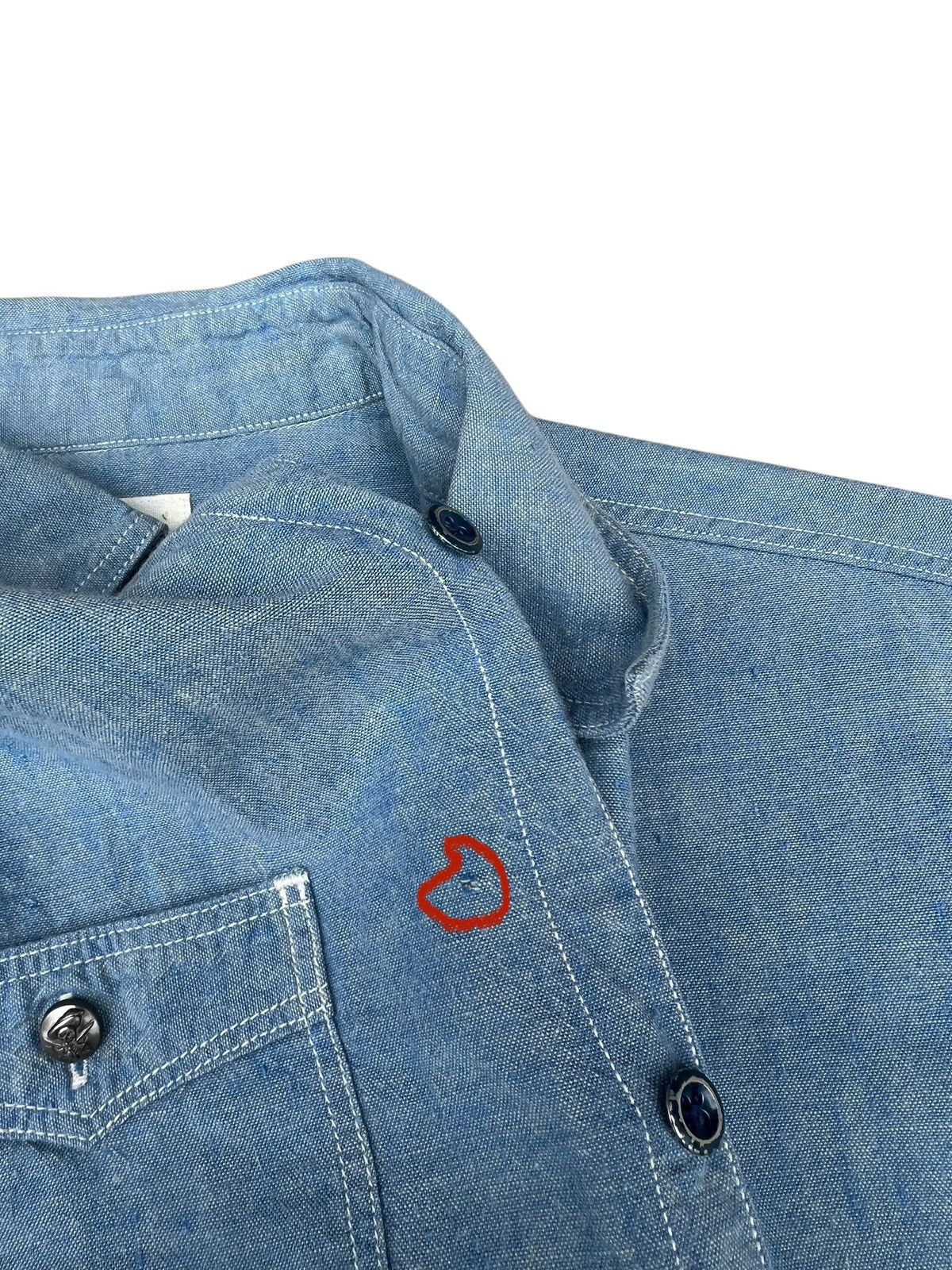 Sugar Cane Sugar Cane Chin Strap Gusset Selvedge Chambray Shirt Size US S / EU 44-46 / 1 - 13 Thumbnail