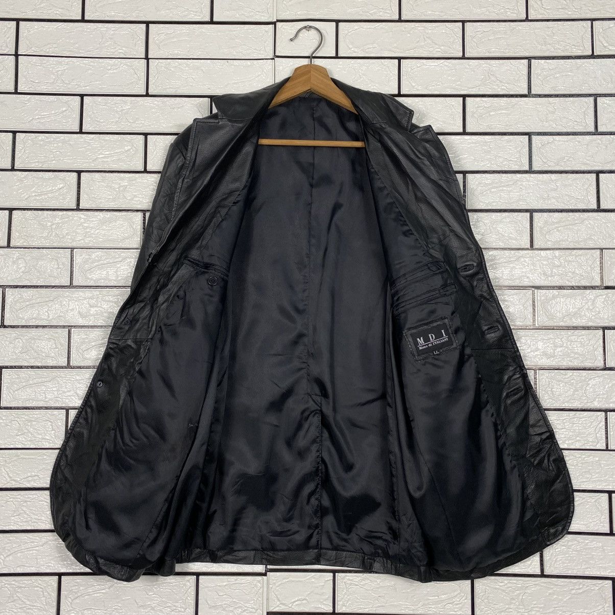Japanese Brand 📌Vintage Leather Jacket Biker Mano di Italiani Issey Miyake Size US L / EU 52-54 / 3 - 14 Thumbnail