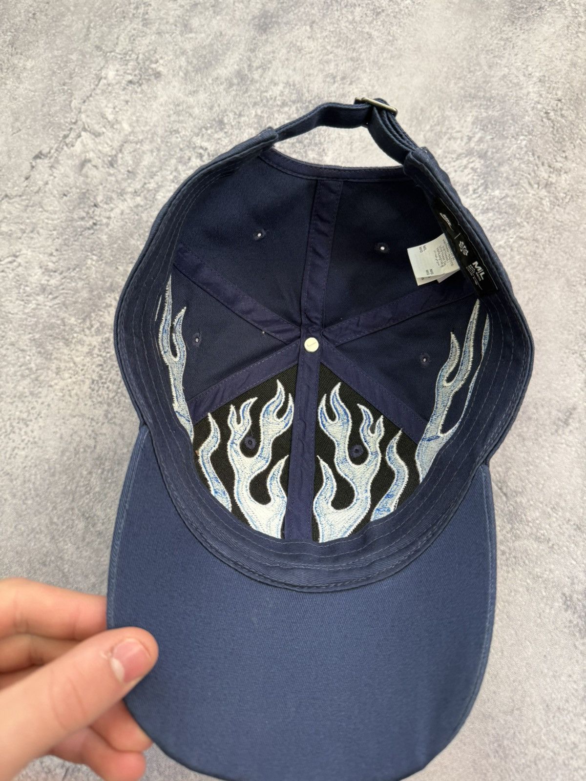 Nike Nike Flame Cap Hat Blue Size M/L Size ONE SIZE - 6 Thumbnail