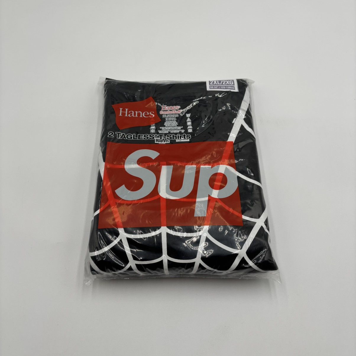 Supreme Supreme Hanes Spider-Man Tagless Tee (2 Pack) Black Size XXL Size US XXL / EU 58 / 5 - 1 Thumbnail