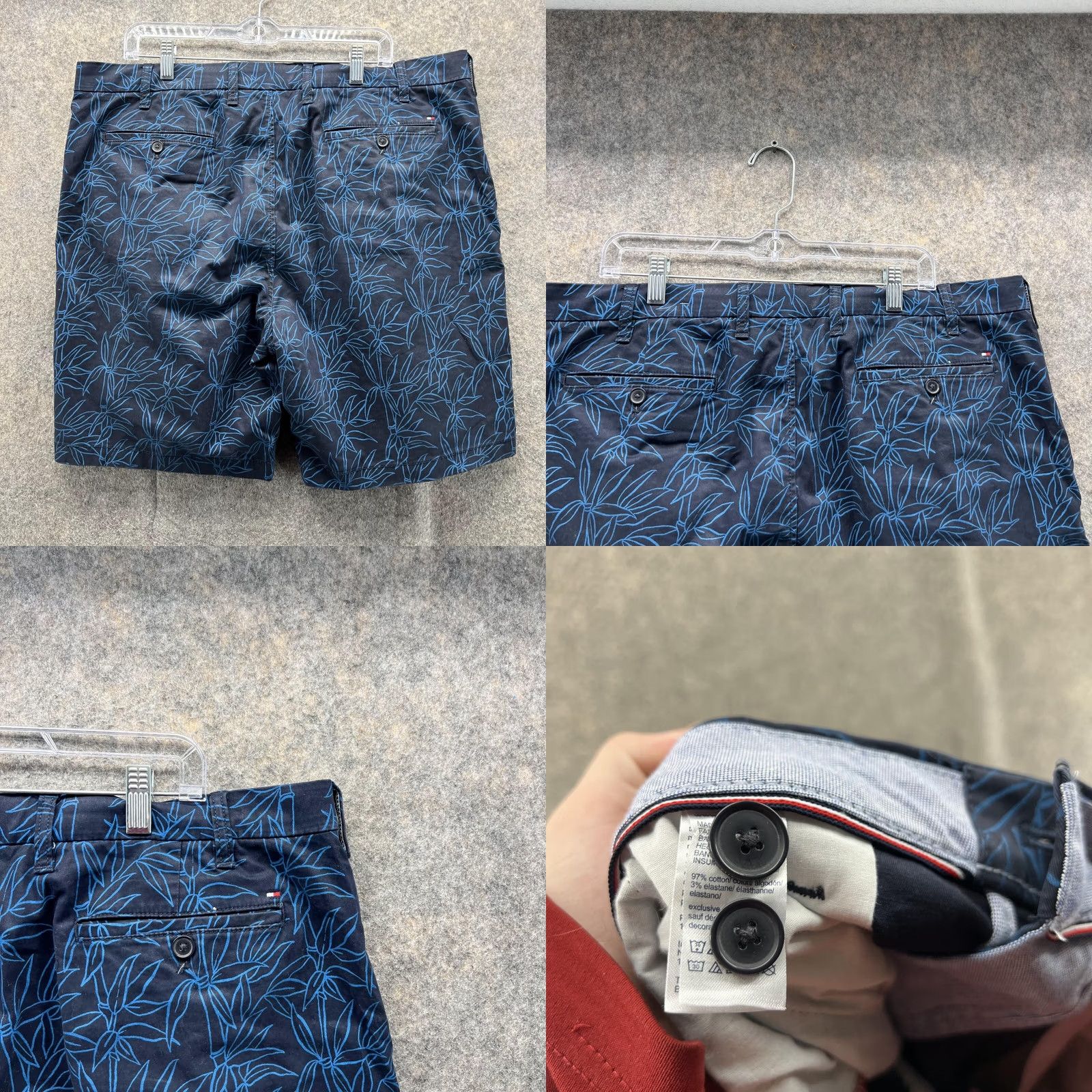 Tommy Hilfiger Tommy Hilfiger Shorts Men 38 Adult Blue Navy Chino Flat Front Casual Size US 38 / EU 54 - 8 Thumbnail
