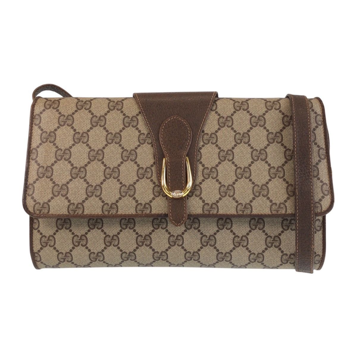Gucci Gucci GG Supreme Canvas Shoulder Bag Canvas Crossbody Bag 90402050 in Brown, Women's