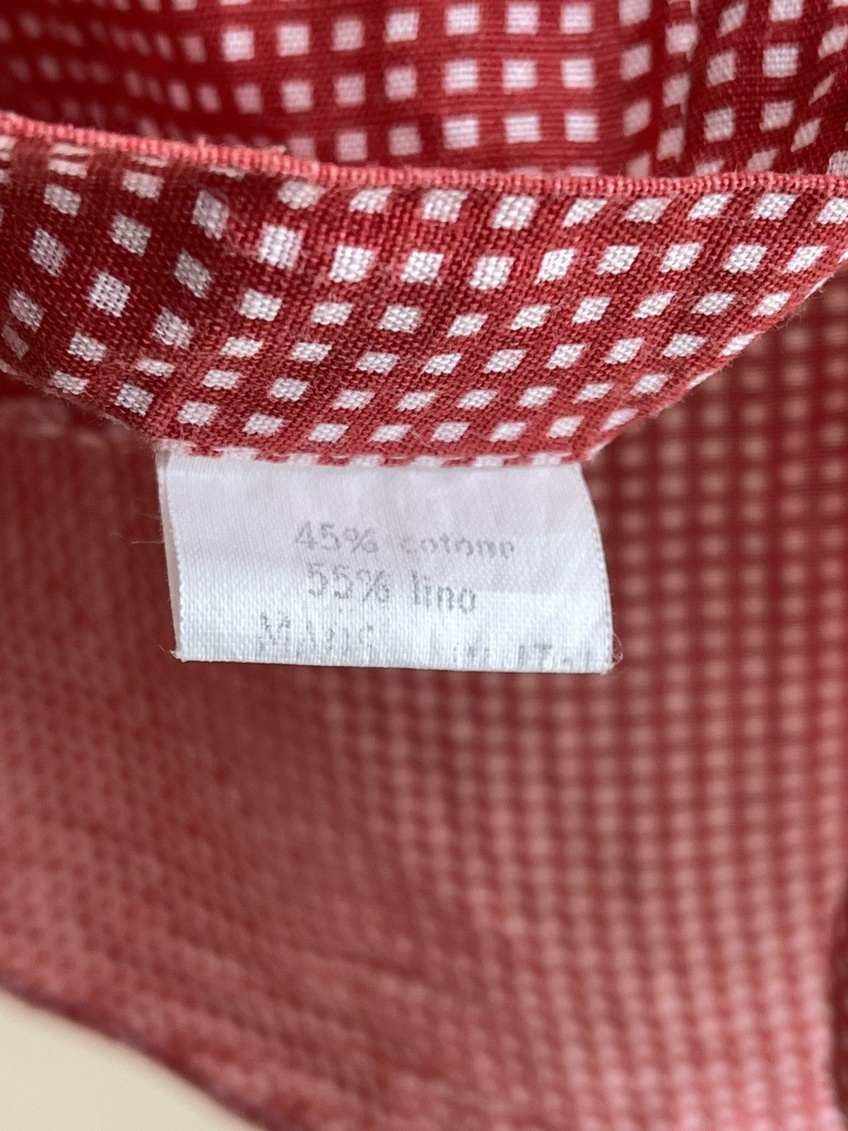 Hugo Boss Linen Cotton Checked Button Down Short Sleeve Shirt 80s 90s Size US XL / EU 56 / 4 - 8 Thumbnail