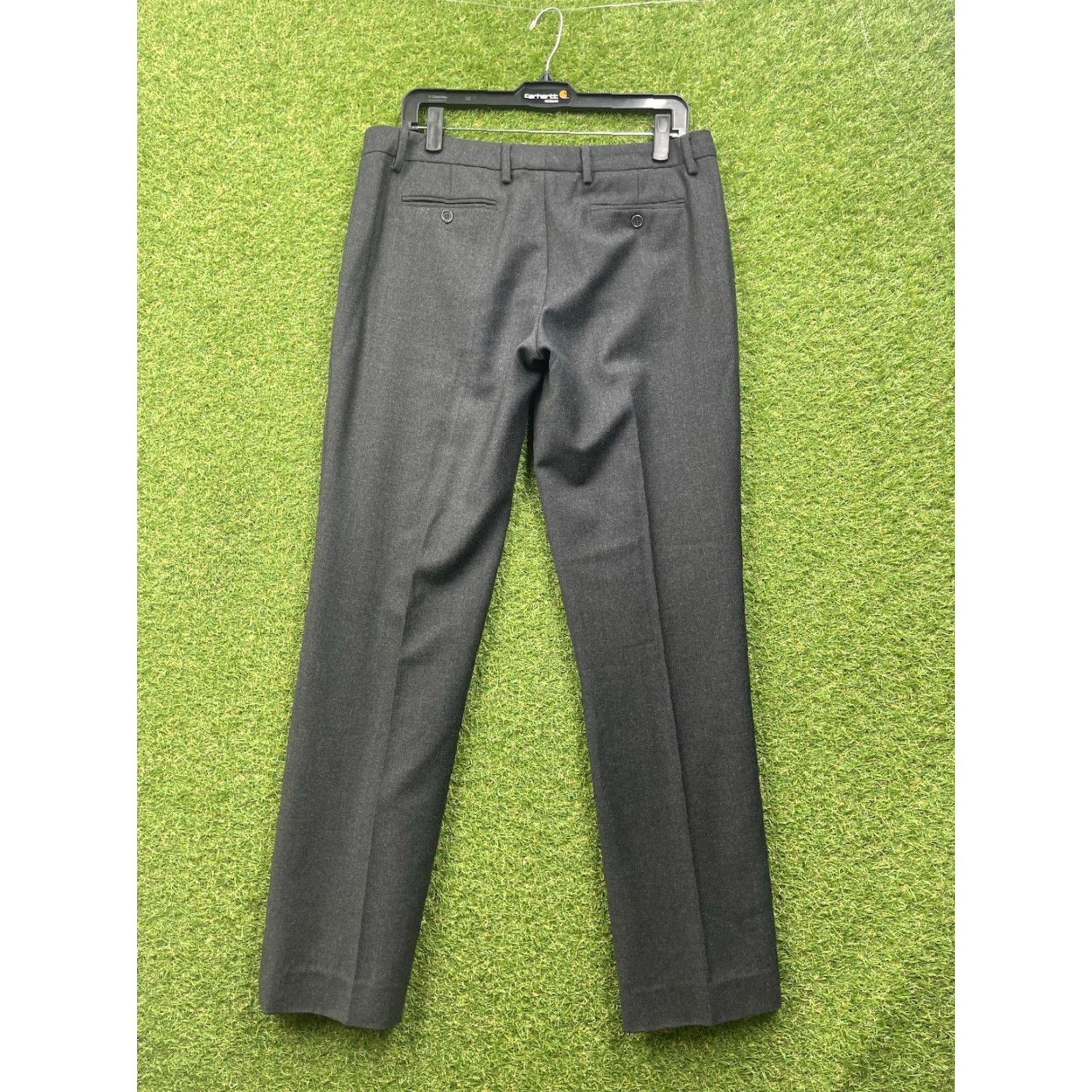 Peserico VINTAGE Peserico Trousers Womens 34x30 Grey Wool Pleated Straight Check 46 Large Regular 8.5-10.5 In Rise Zip Dry Clean Only Size 36" / US 14 / IT 50 - 7 Thumbnail