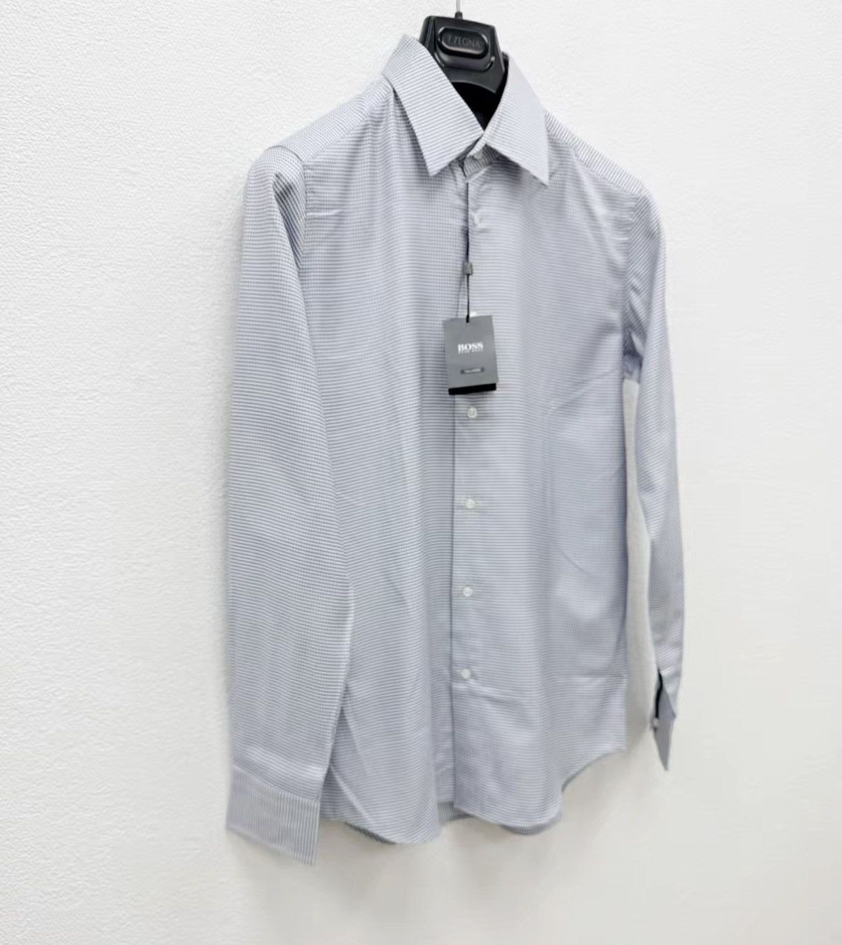Hugo Boss HUGO BOSS 100% Cotton Long Sleeve Shirt J30 Size US M / EU 48-50 / 2 - 2 Thumbnail