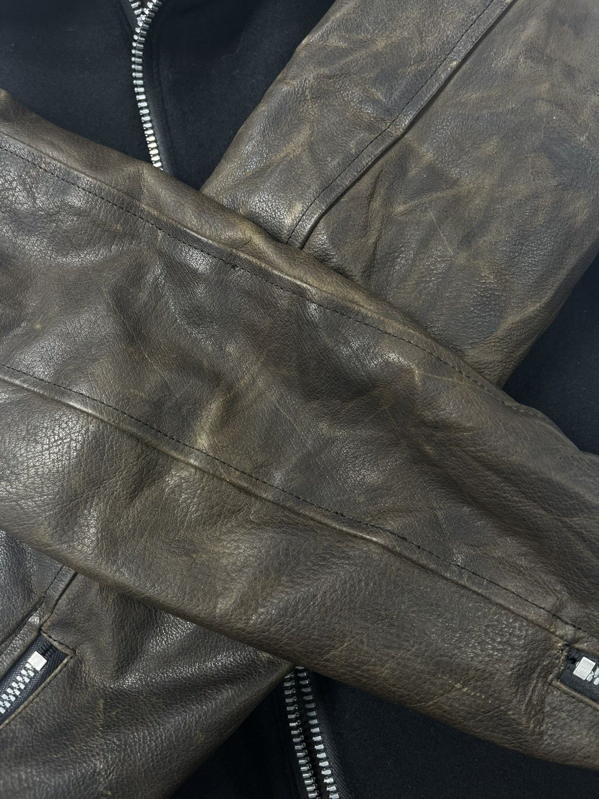 Isamu Katayama Backlash ISAMU KATAYAMA BACKLASH AW13 jacket Wool x Buffalo Leather Size US M / EU 48-50 / 2 - 11 Thumbnail