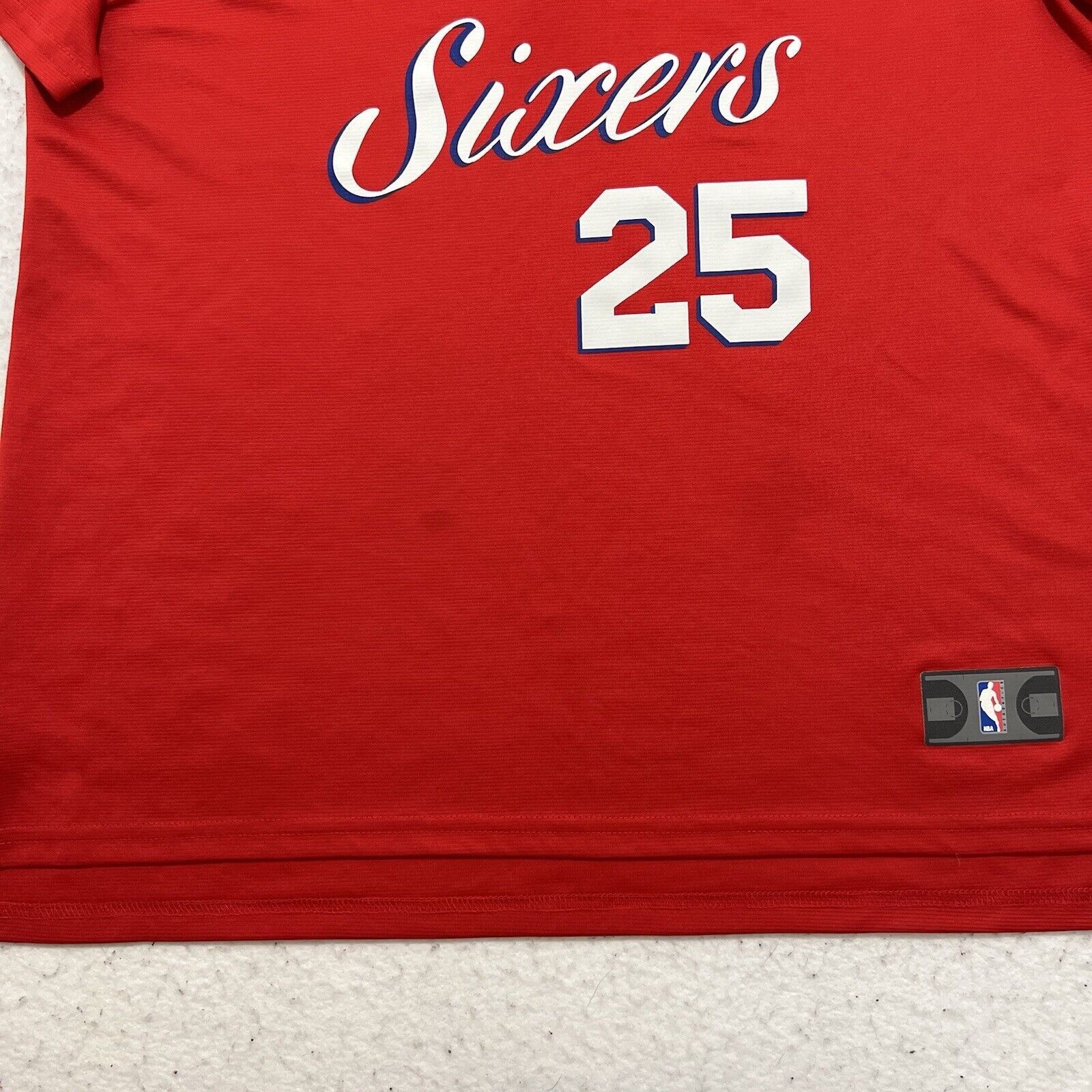 NBA NBA Philadelphia 76ers Ben Simmons 25 Red Graphic T Shirt Size L / US 10 / IT 46 - 6 Thumbnail