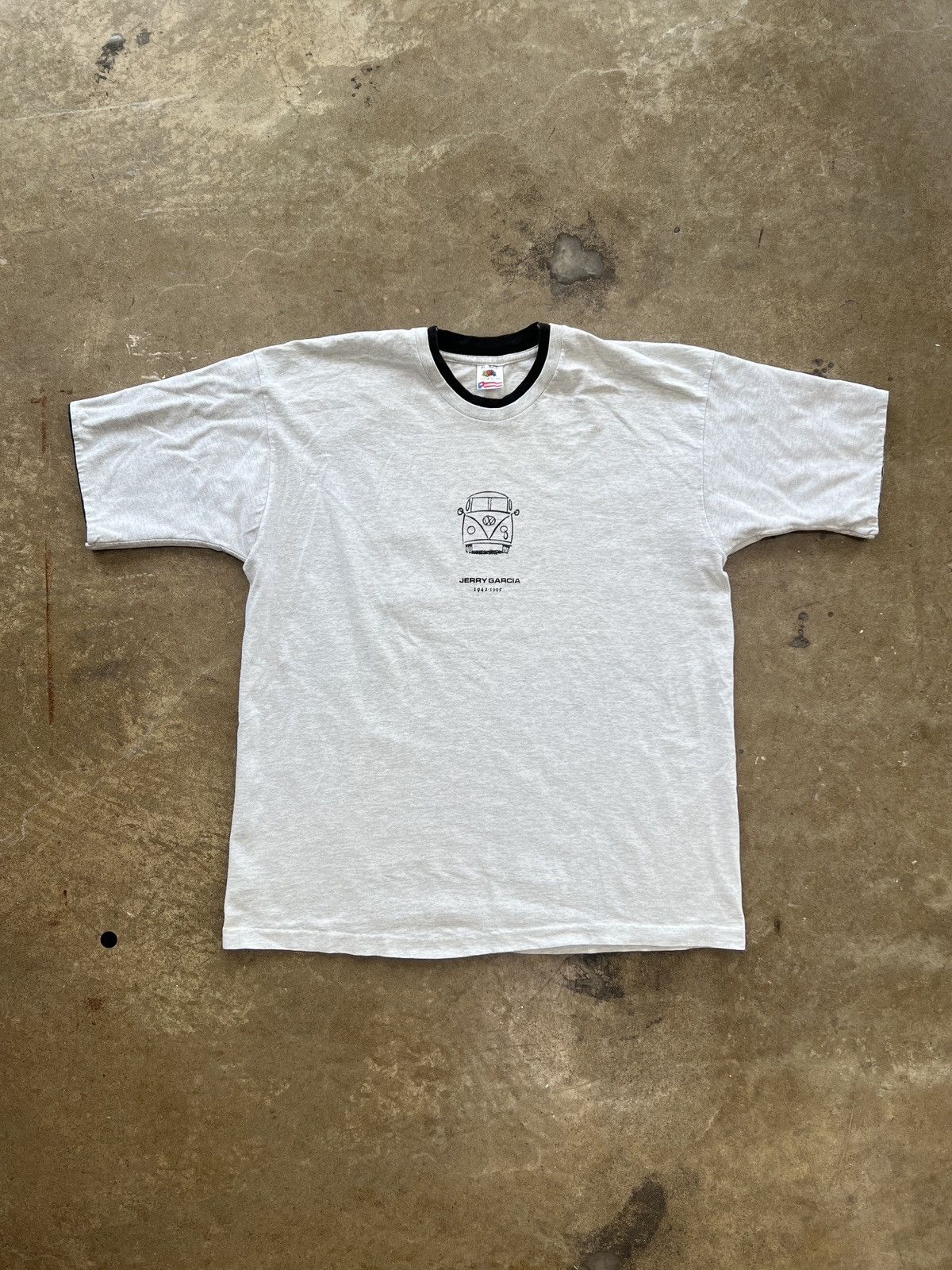 Band Tees Vintage RIP Jerry Garcia Double Layer Bus Memorial Tee XL Size US XL / EU 56 / 4 - 2 Thumbnail