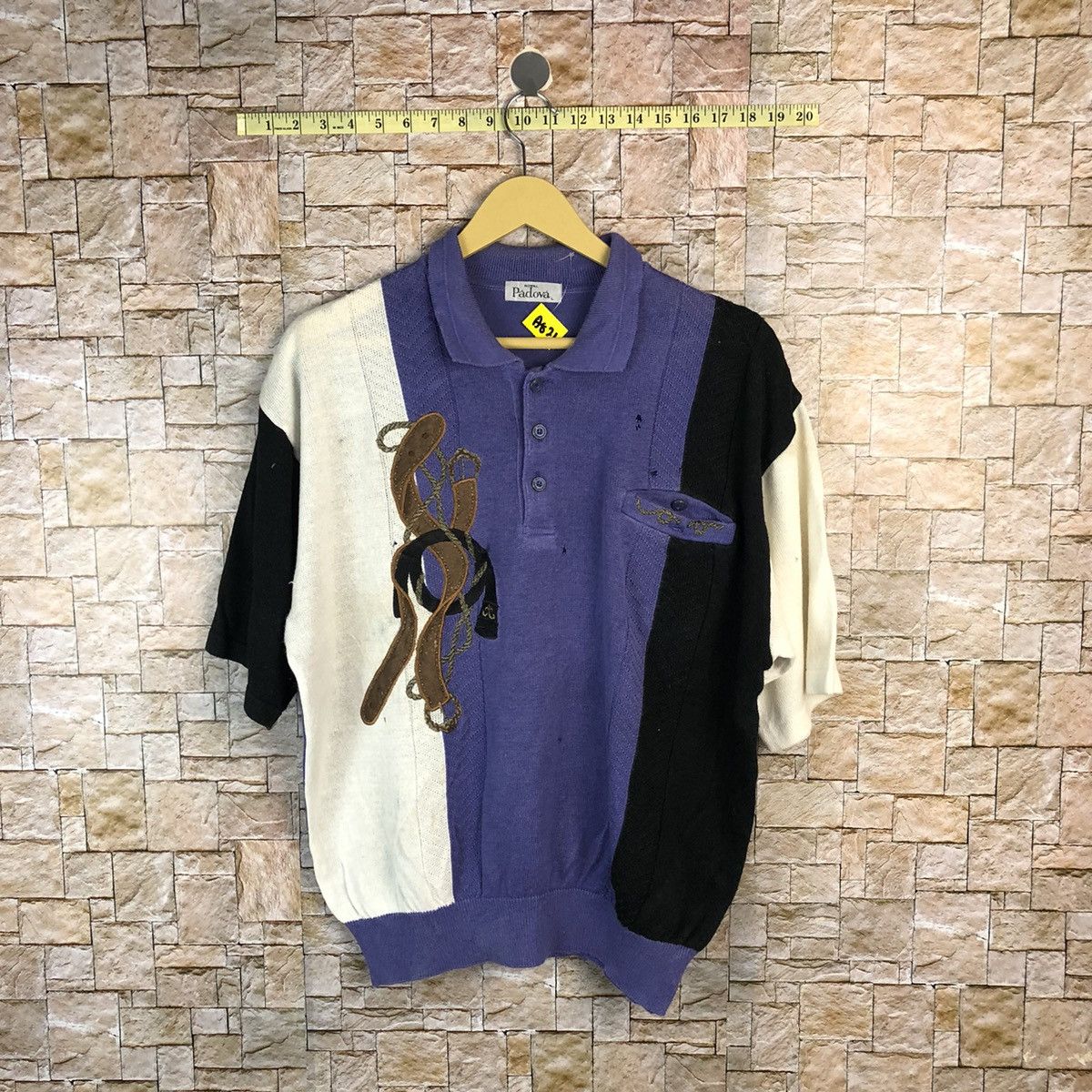 Japanese Brand Padova Purple vintage Polos #A821 Size US L / EU 52-54 / 3 - 1 Thumbnail