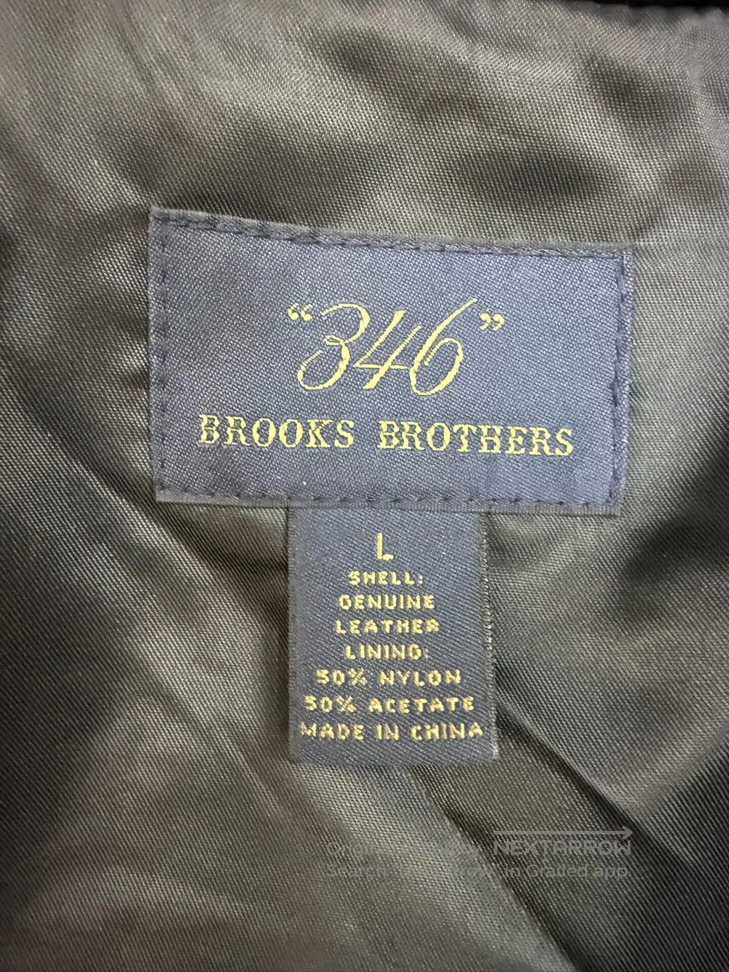 Brooks Brothers Brooks Brothers Men's Leather Jacket. Size US L / EU 52-54 / 3 - 4 Thumbnail