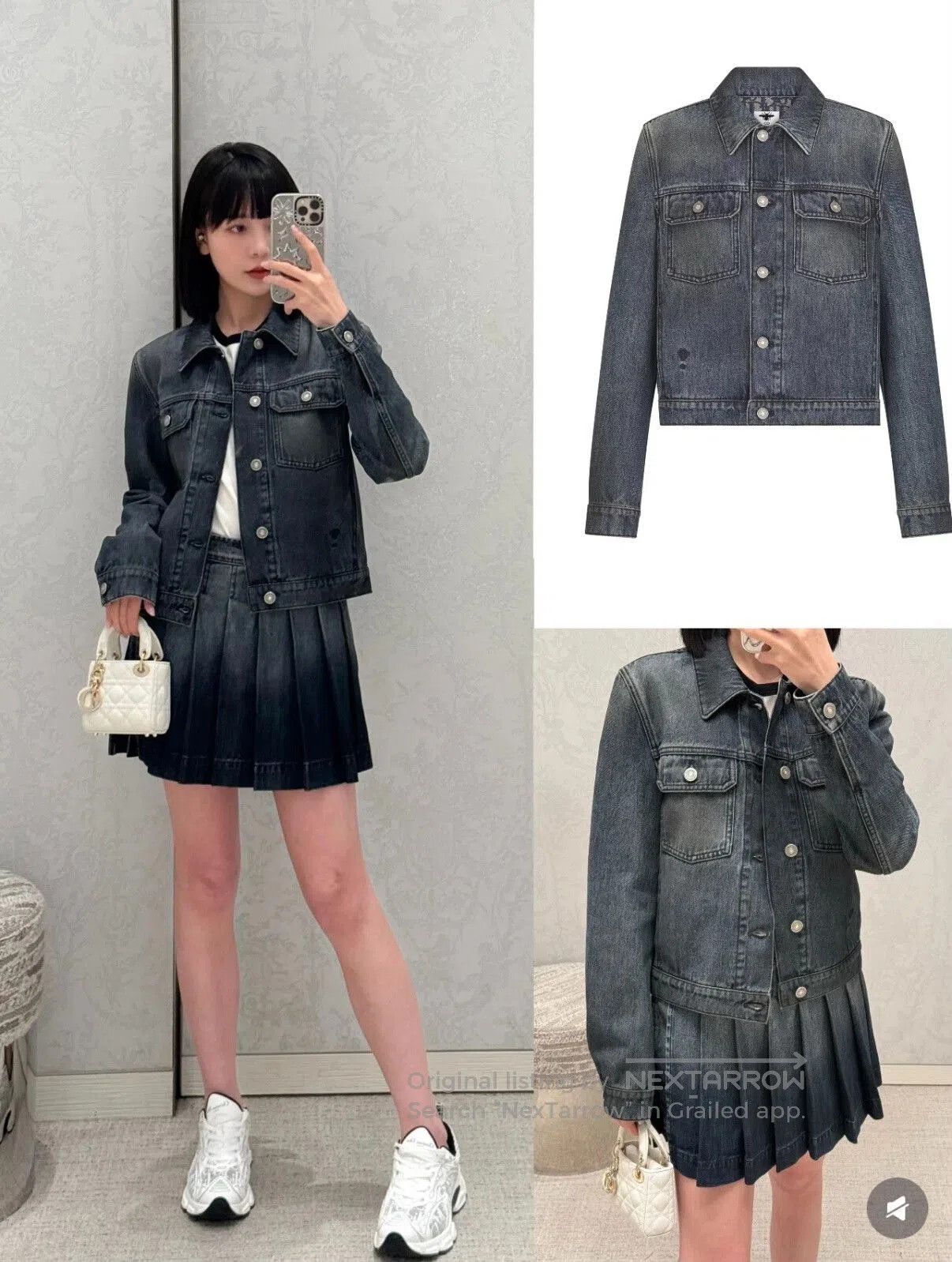 Dior Dior CD25 Bee Logo Monogram Denim Jacket. Size S / US 4 / IT 40 - 2 Thumbnail