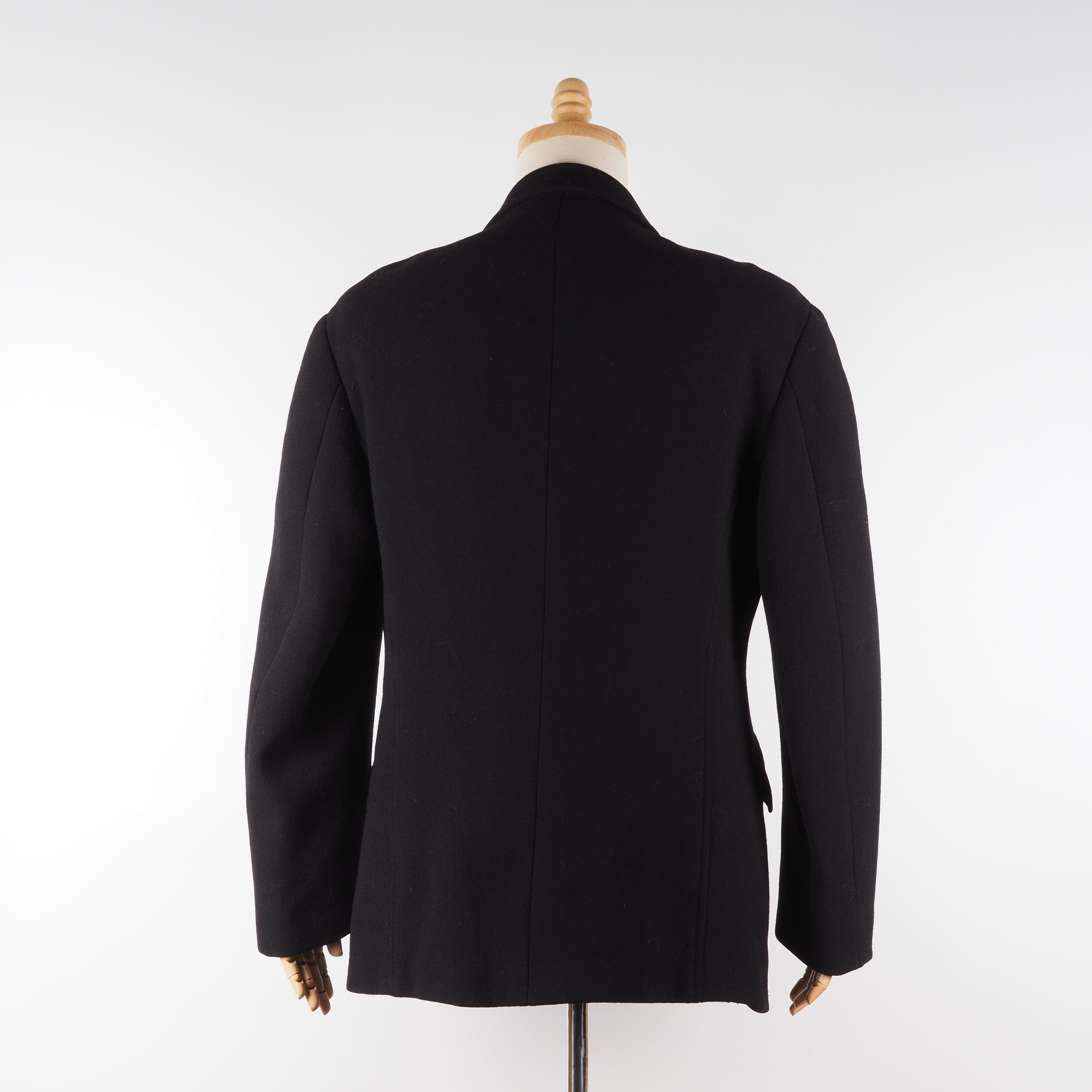 Thierry Mugler × Vintage Thierry Mugler Vintage Wool Black Sport Coat Blazer Jacket Size 40R - 2 Thumbnail