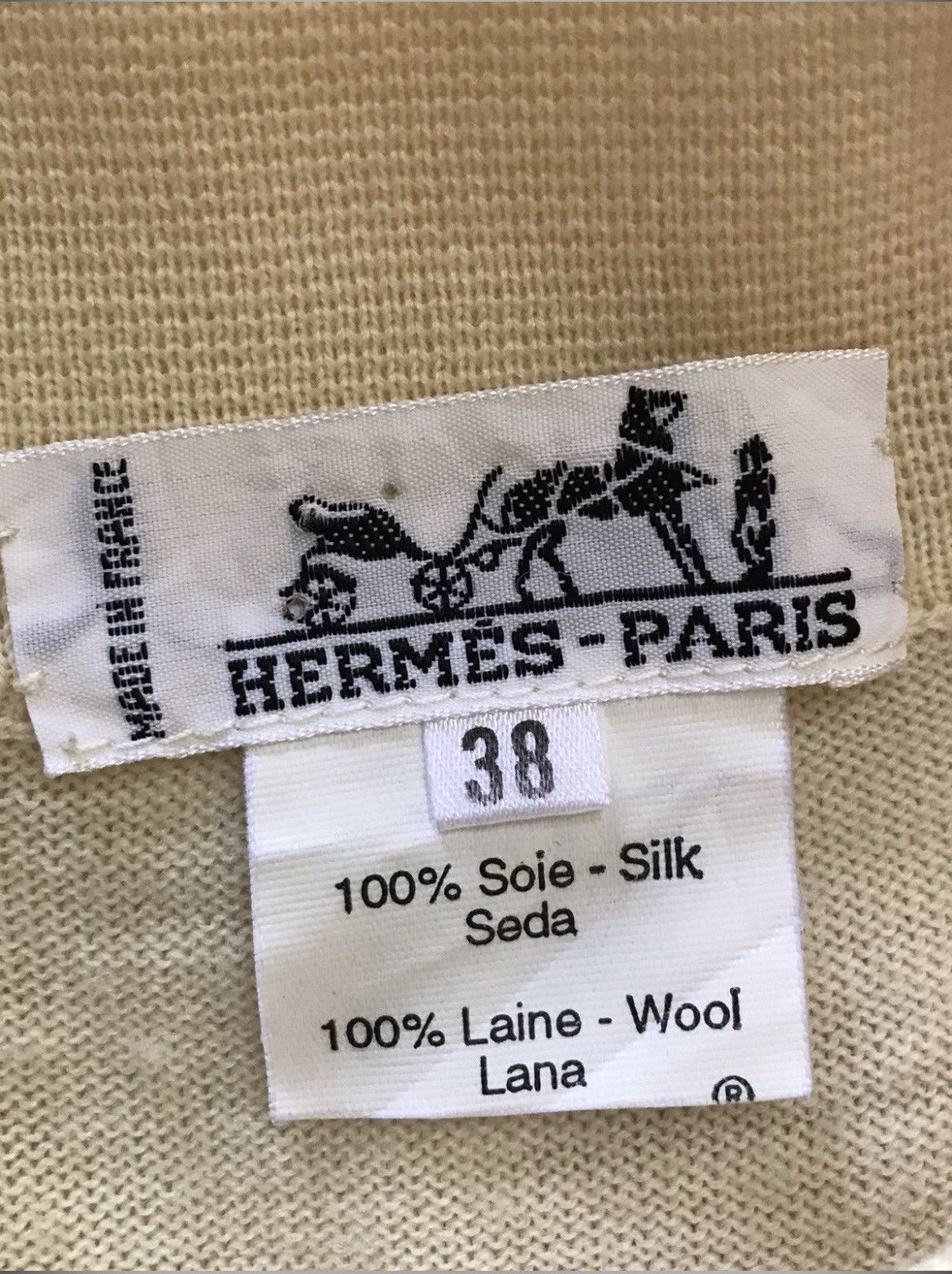 Hermes Hermes Half Button Collar Knitwear Size XS / US 0-2 / IT 36-38 - 4 Thumbnail