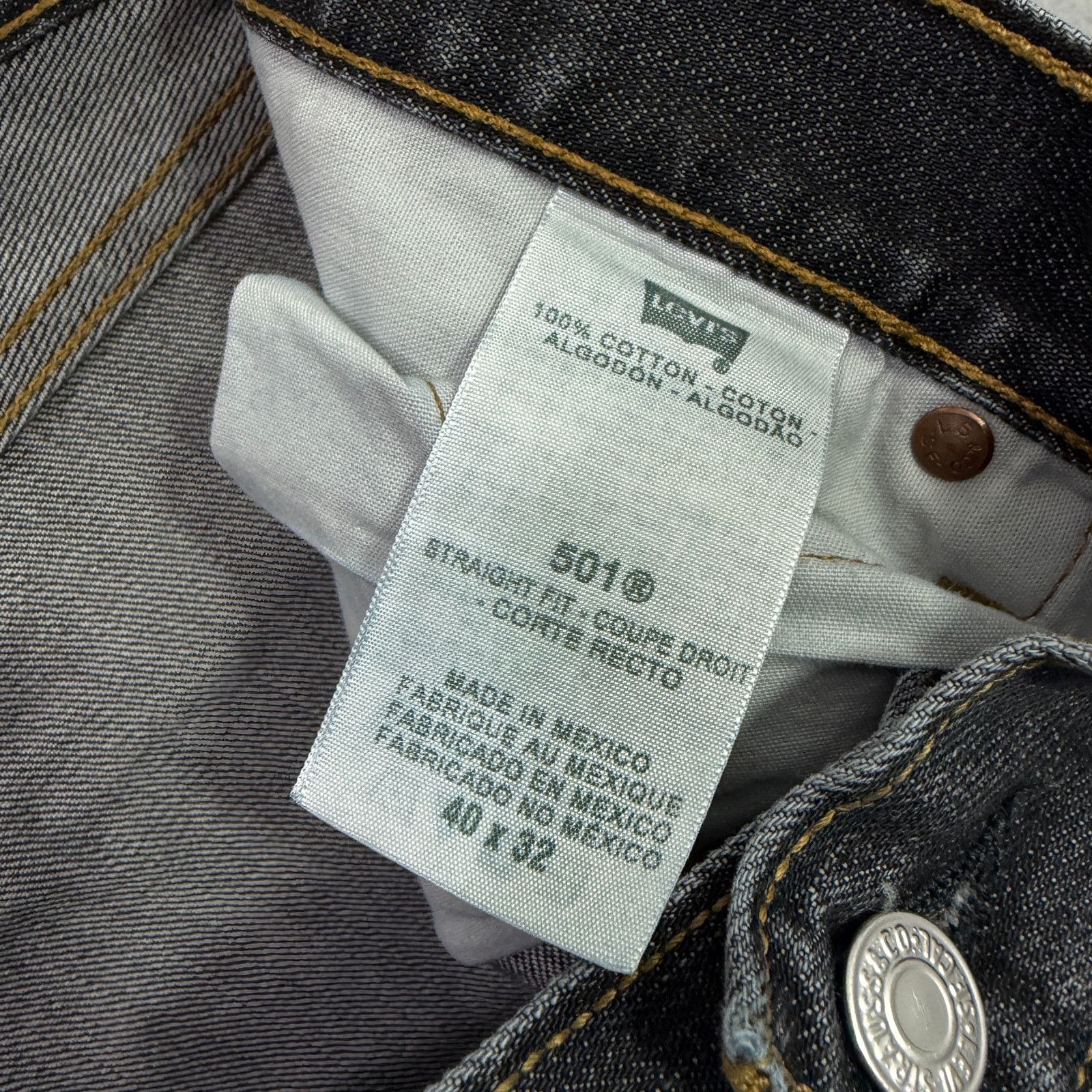 Levi's Vintage Levis 501xx Jeans Men's 40x32 Black Faded Denim Size US 40 / EU 56 - 3 Thumbnail