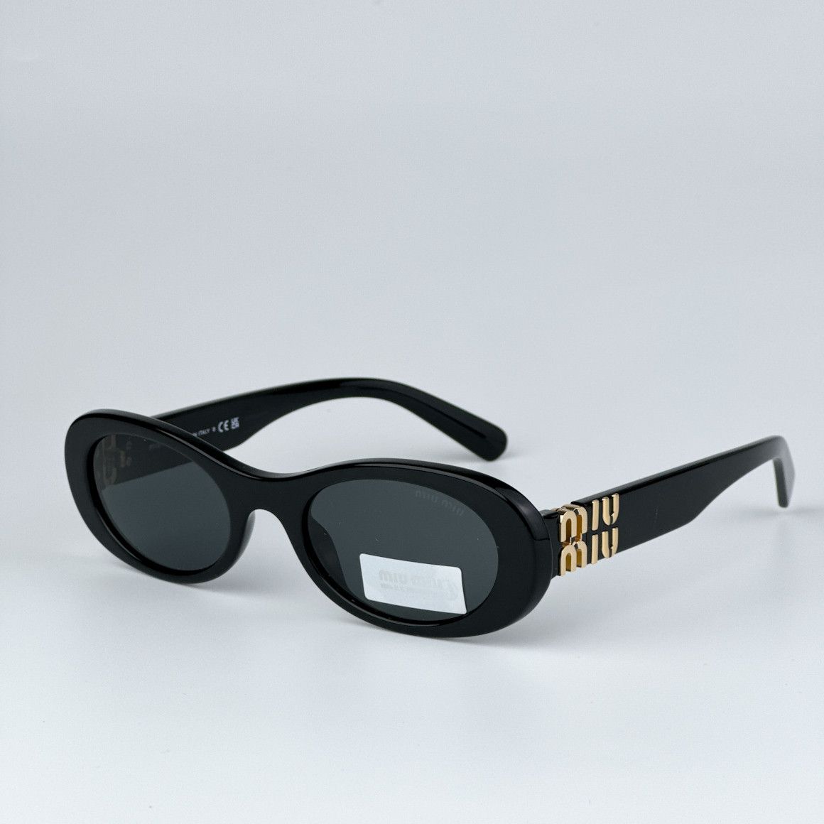 Miu Miu NEW Miu Miu MU06ZS 1AB5S0 GLIMPSE Oval Unisex Sunglasses Size ONE SIZE - 5 Thumbnail