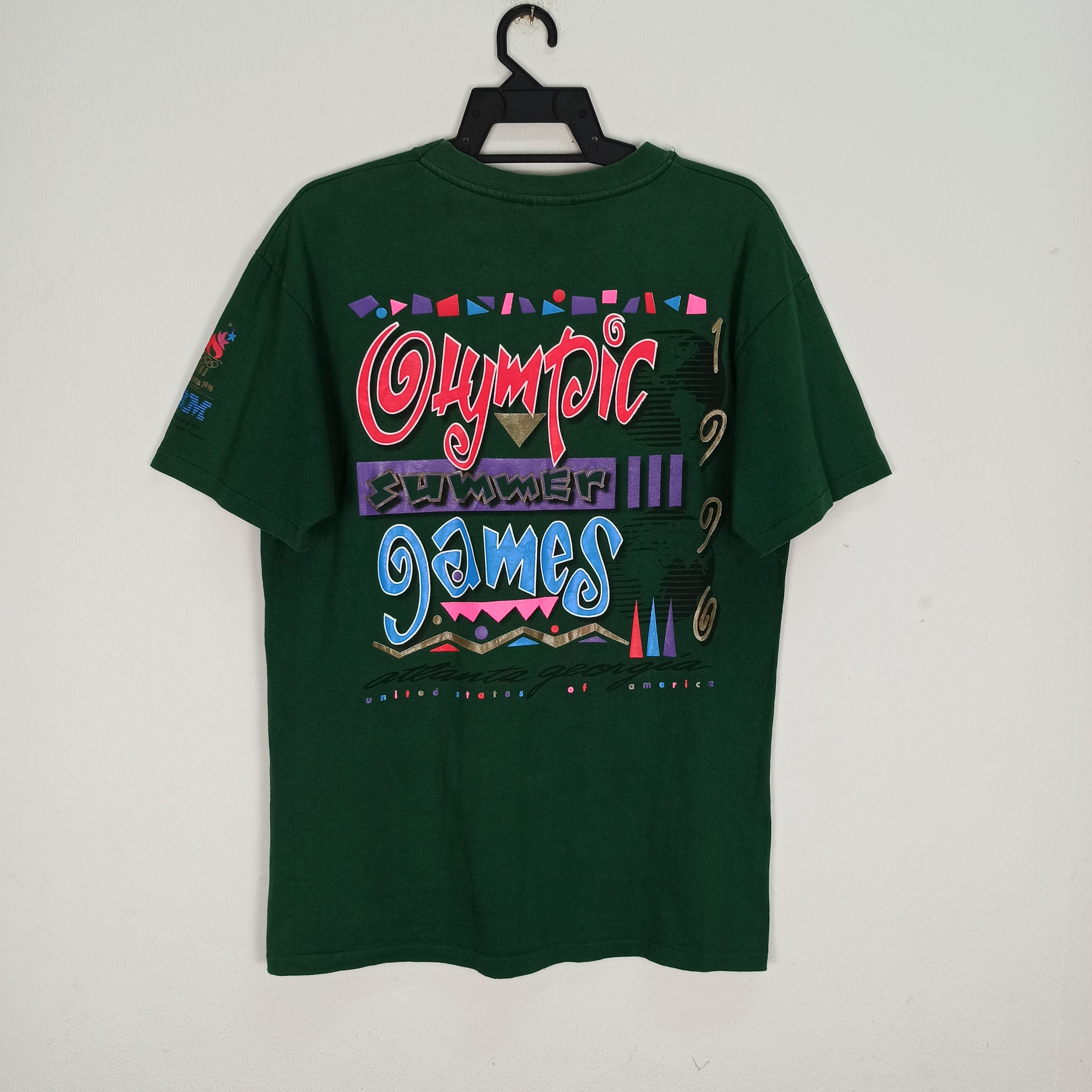 USA Olympics Vintage Atlanta 1996 Summer Olympic Games Tshirt Size US M / EU 48-50 / 2 - 5 Thumbnail