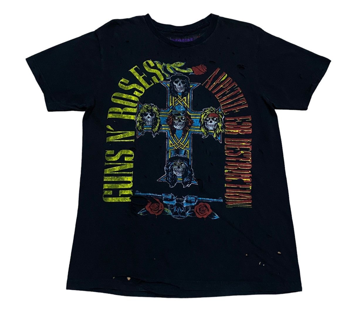 Rare Design Vintage Edwarddada Gun N Roses T-shirt 2000s - www 