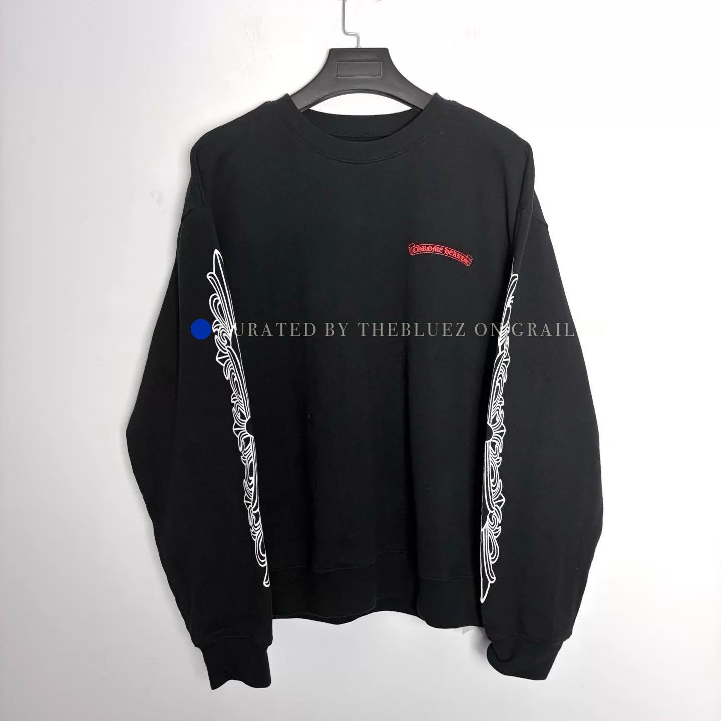 Chrome Hearts Black Glow Lip Tat Long Sleeve Tee in XL Size US XL / EU 56 / 4 - 1 Thumbnail
