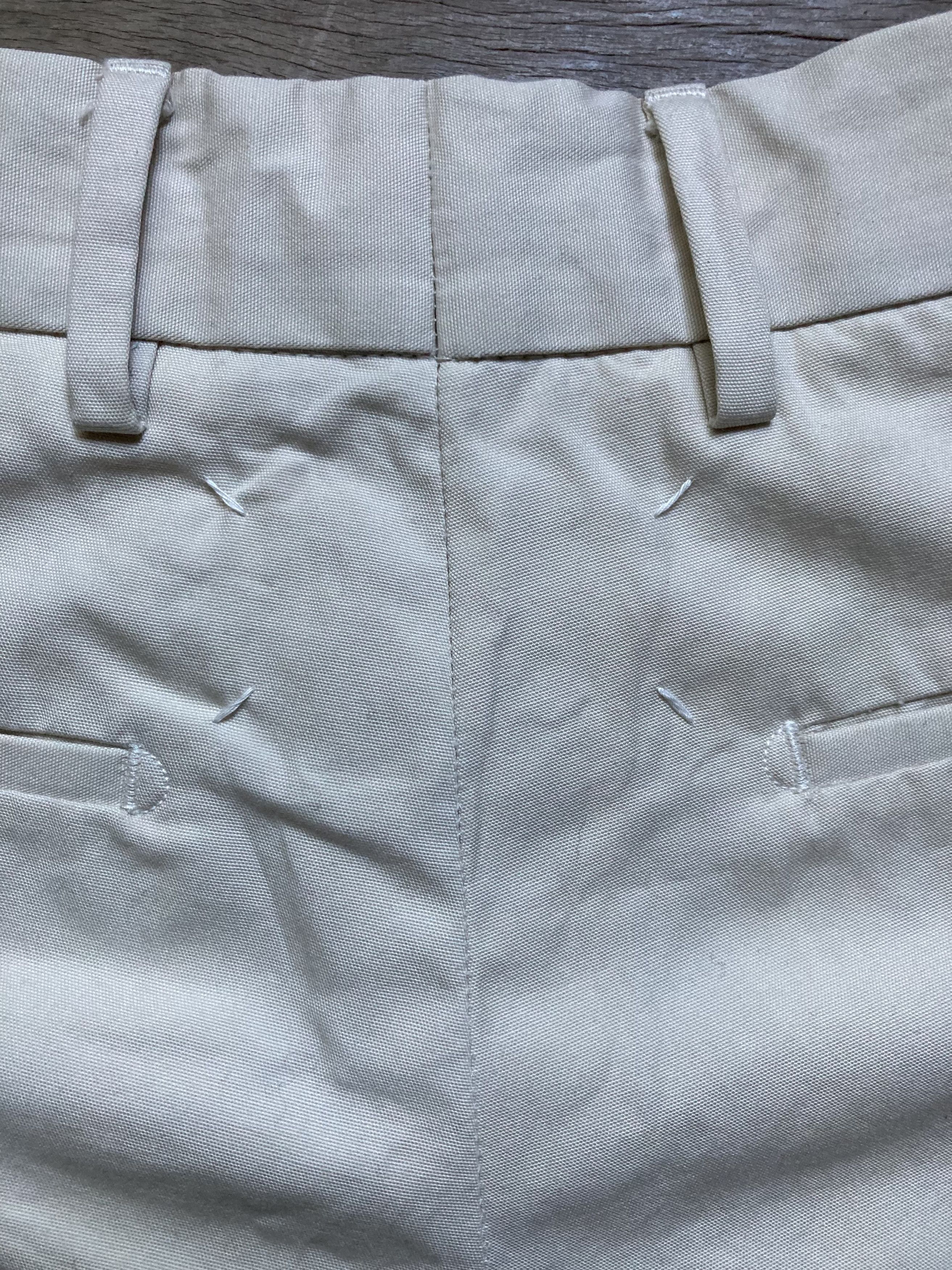 Maison Margiela SS21 Maison Margiela Cream Cotton Pants Size US 30 / EU 46 - 5 Thumbnail