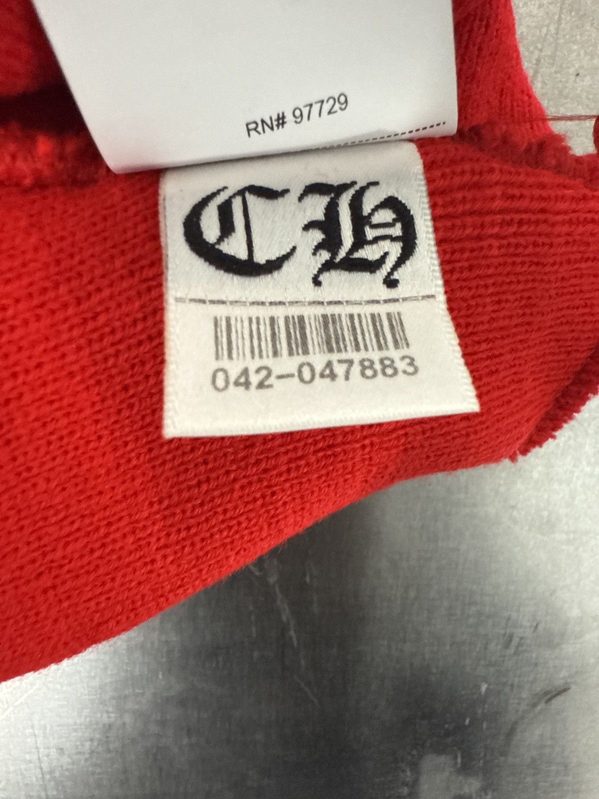 Chrome Hearts CHROME HEARTS EMBROIDERY BEANIE RED WHITE Size ONE SIZE - 5 Thumbnail