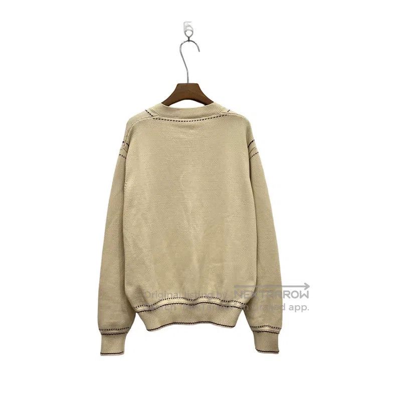 Louis Vuitton Louis Vuitton Tyler co-branded cream intarsia knit cardiga Size US M / EU 48-50 / 2 - 2 Thumbnail