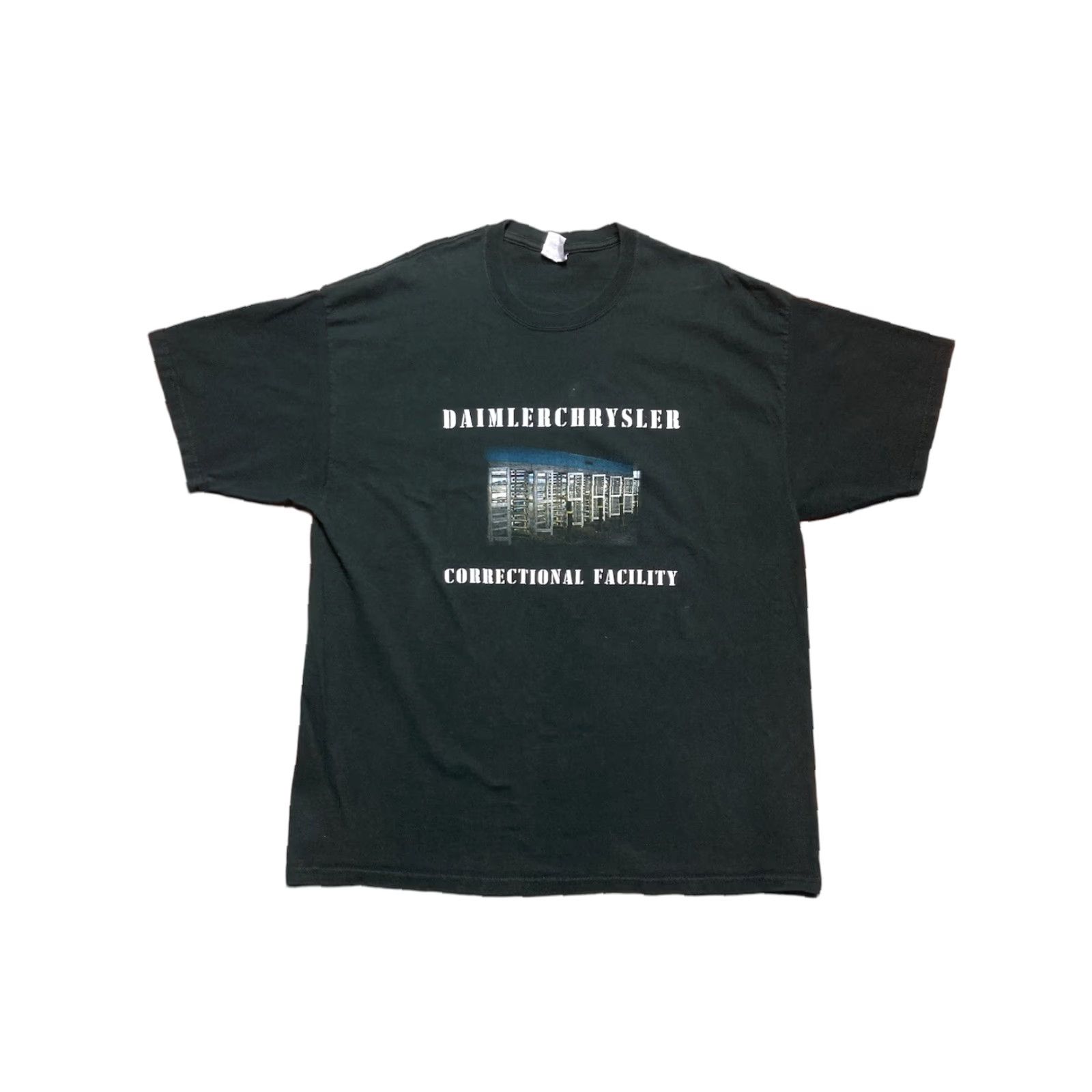 Jerzees VINTAGE Jerzees T-Shirt Daimler Chrysler Plant Mercedes Automobile Graphic Shirt Mens 2XL Black Size US XXL / EU 58 / 5 - 1 Thumbnail