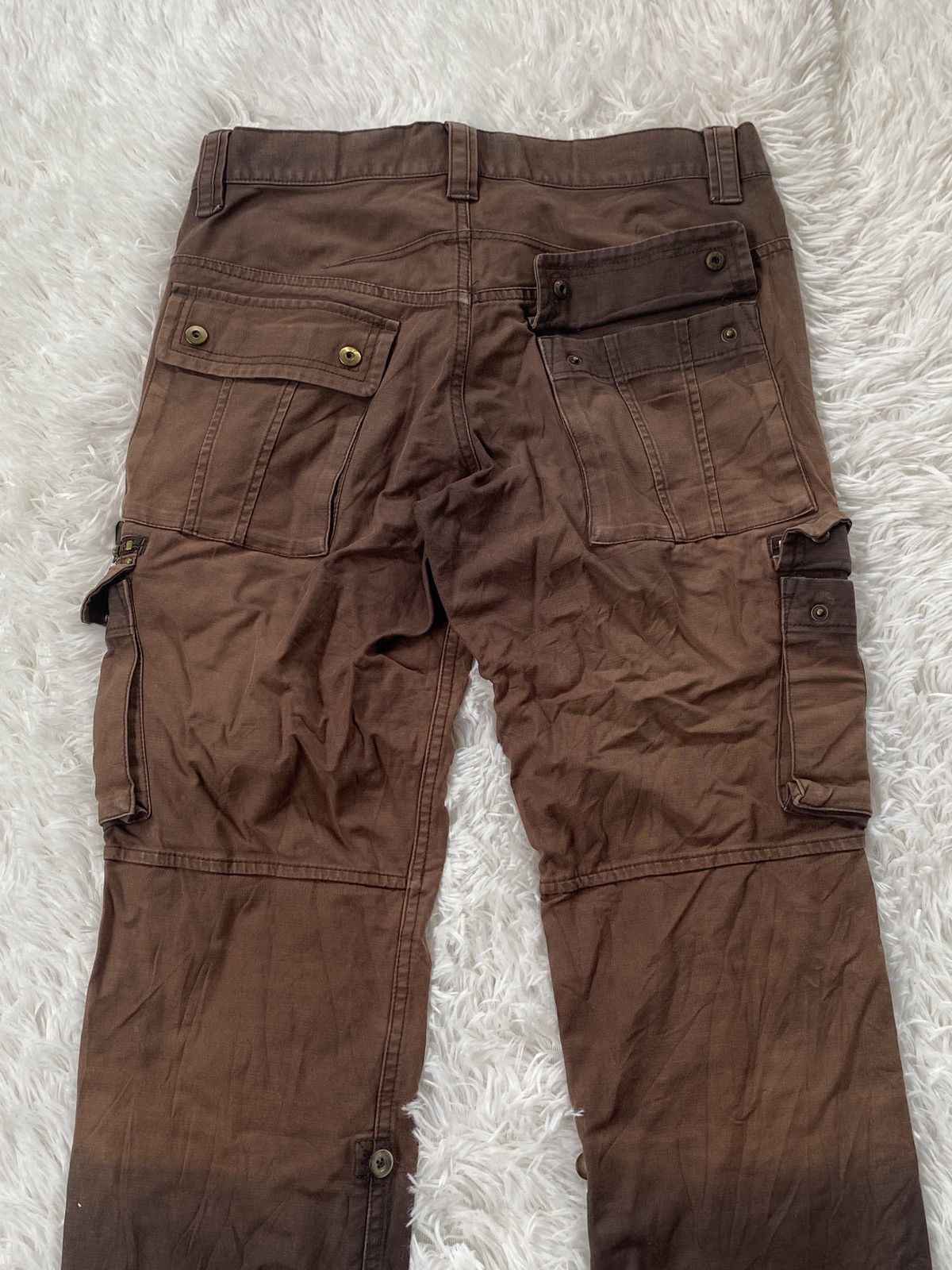 Other 🔥RARE 🔥Klein Plus Homme dual tone Distressed Cargo pant Size US 31 - 9 Thumbnail