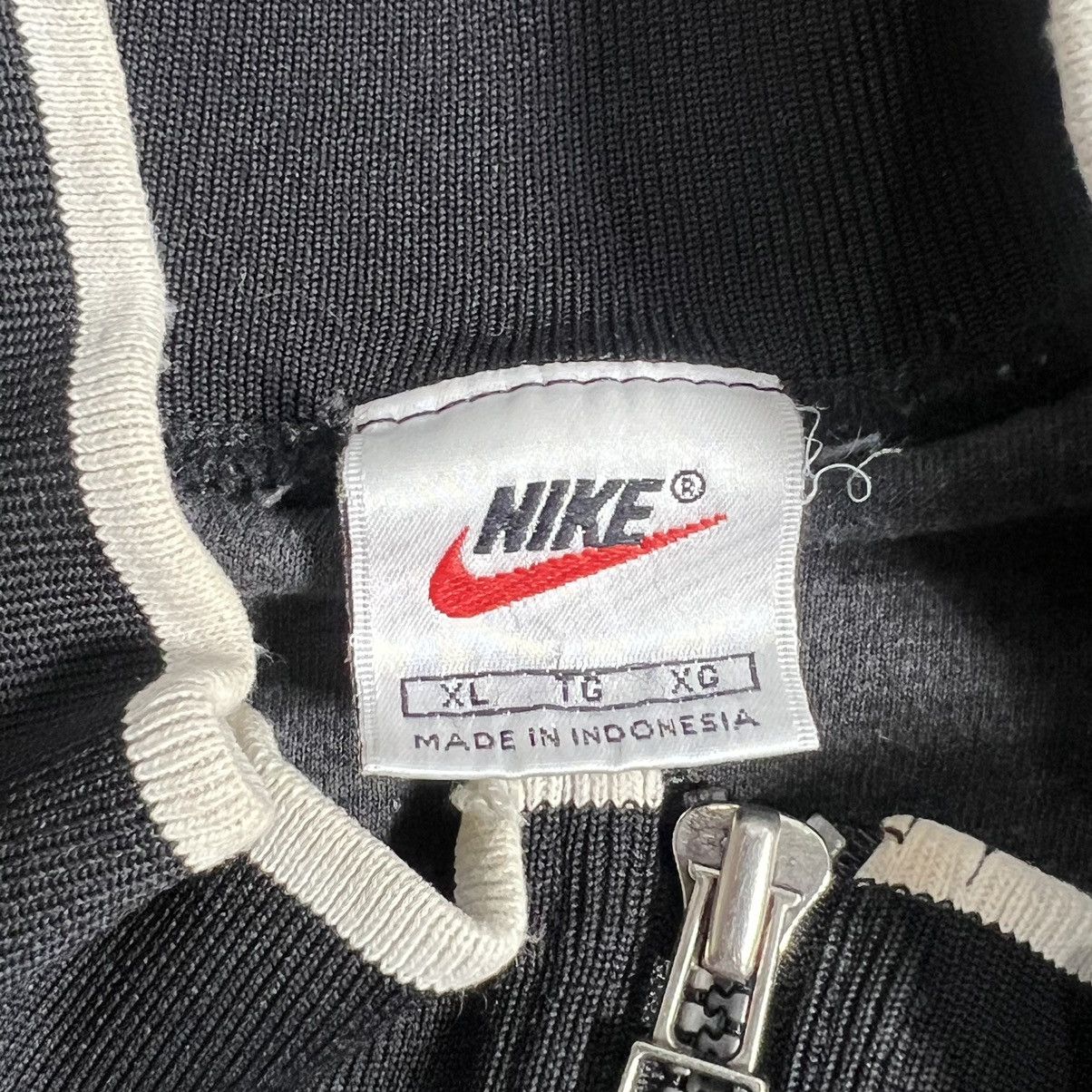 Nike × Vintage Vintage Nike Track Jacket Black Small Swoosh Full Zip Mens Size US XL / EU 56 / 4 - 4 Thumbnail