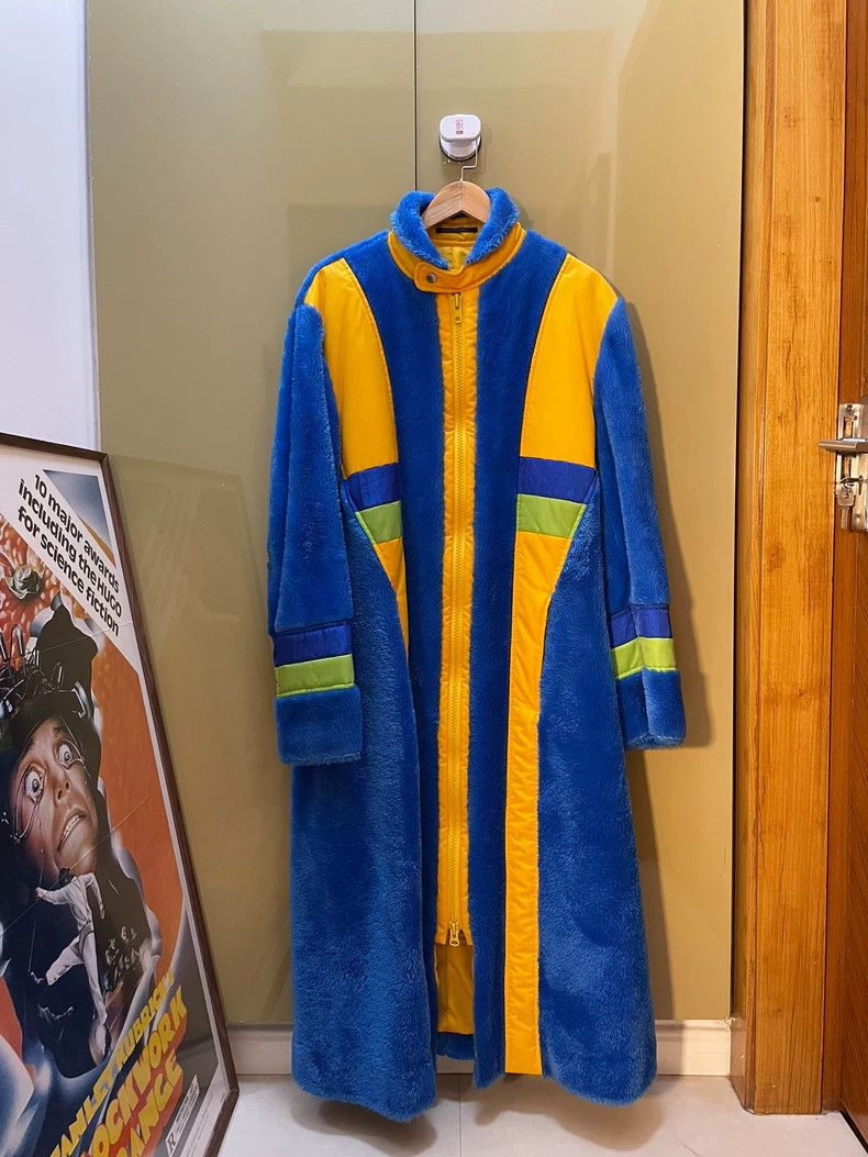 Yohji Yamamoto Yohji Yamamoto 96AW Blue Coral Fleece Coat Size US M / EU 48-50 / 2 - 1 Thumbnail