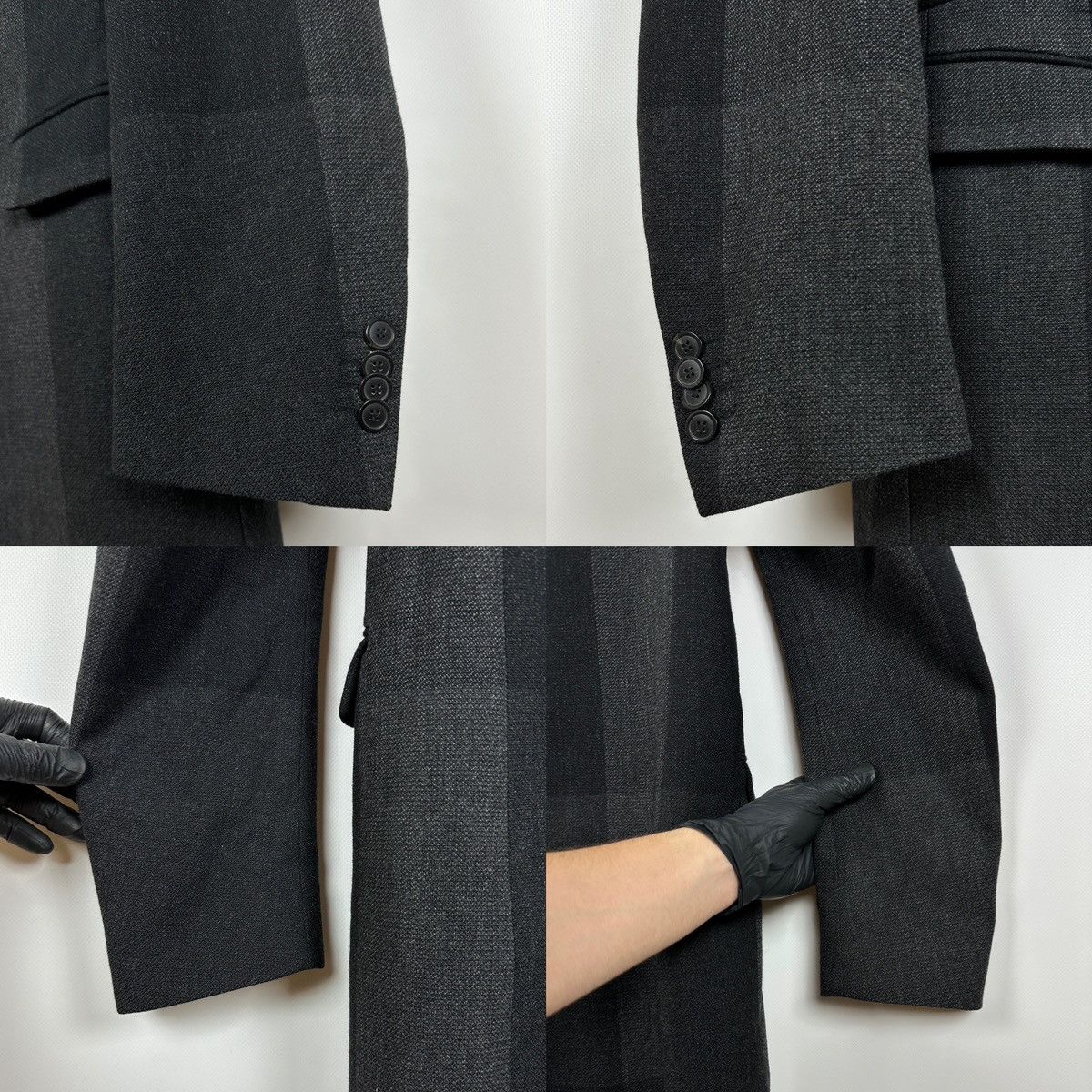 Diesel Black Gold Diesel Black Gold Wool Checkered Coat Jacket Size US M / EU 48-50 / 2 - 23 Thumbnail