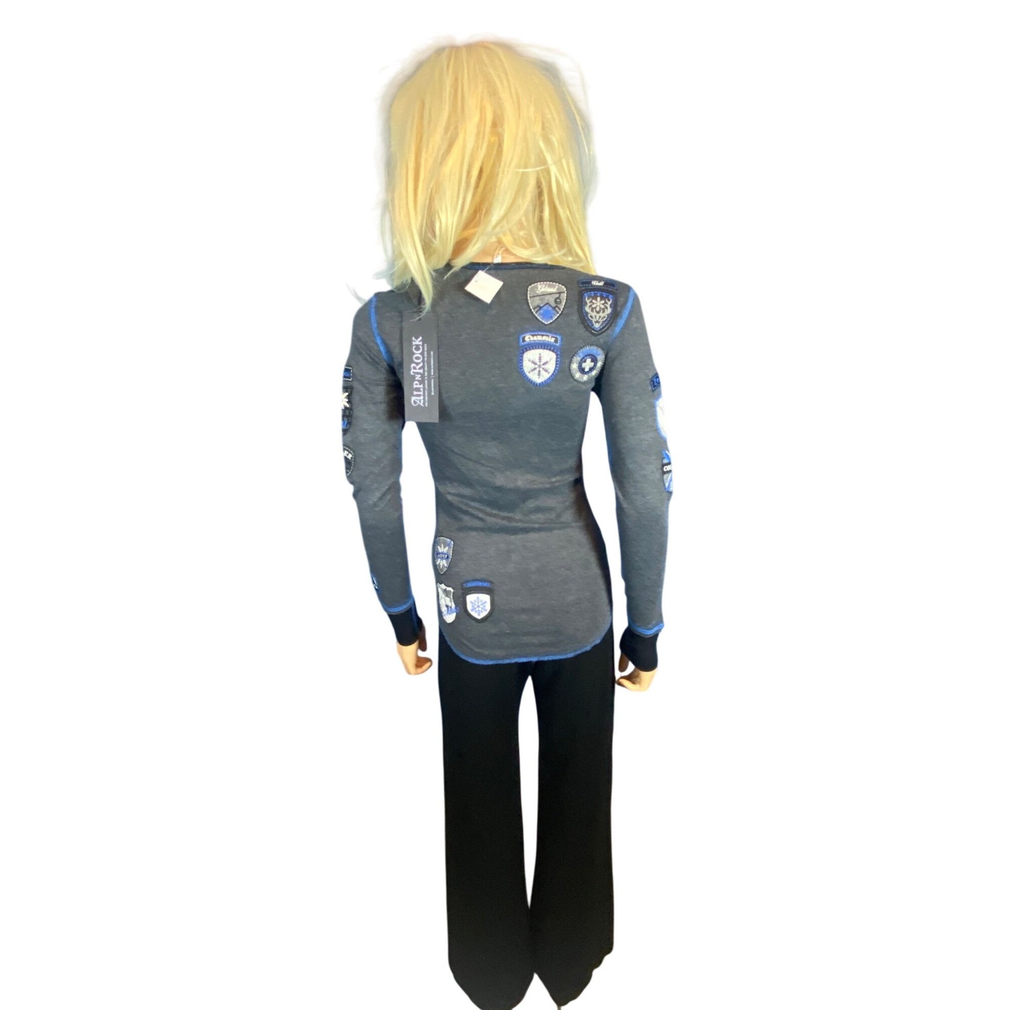 Other NWT Alp-n-Rock "Ski the World" Henley Shirt Top XS/S Gray M Size XS / US 0-2 / IT 36-38 - 23 Thumbnail
