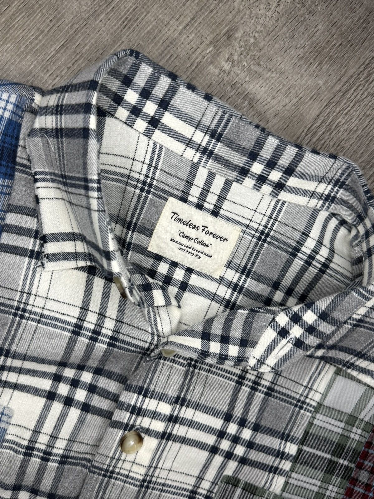 Other TIMELESS FOREVER TMLSSFRVR REWORKED CAMP COLLAR BUTTON UP Size US M / EU 48-50 / 2 - 2 Thumbnail