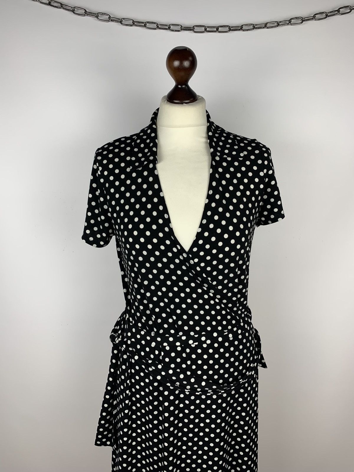 Laura Ashley Laura Ashley Polka Dot Maxi Dress Top Belted Women's Size M Size M / US 6-8 / IT 42-44 - 4 Thumbnail