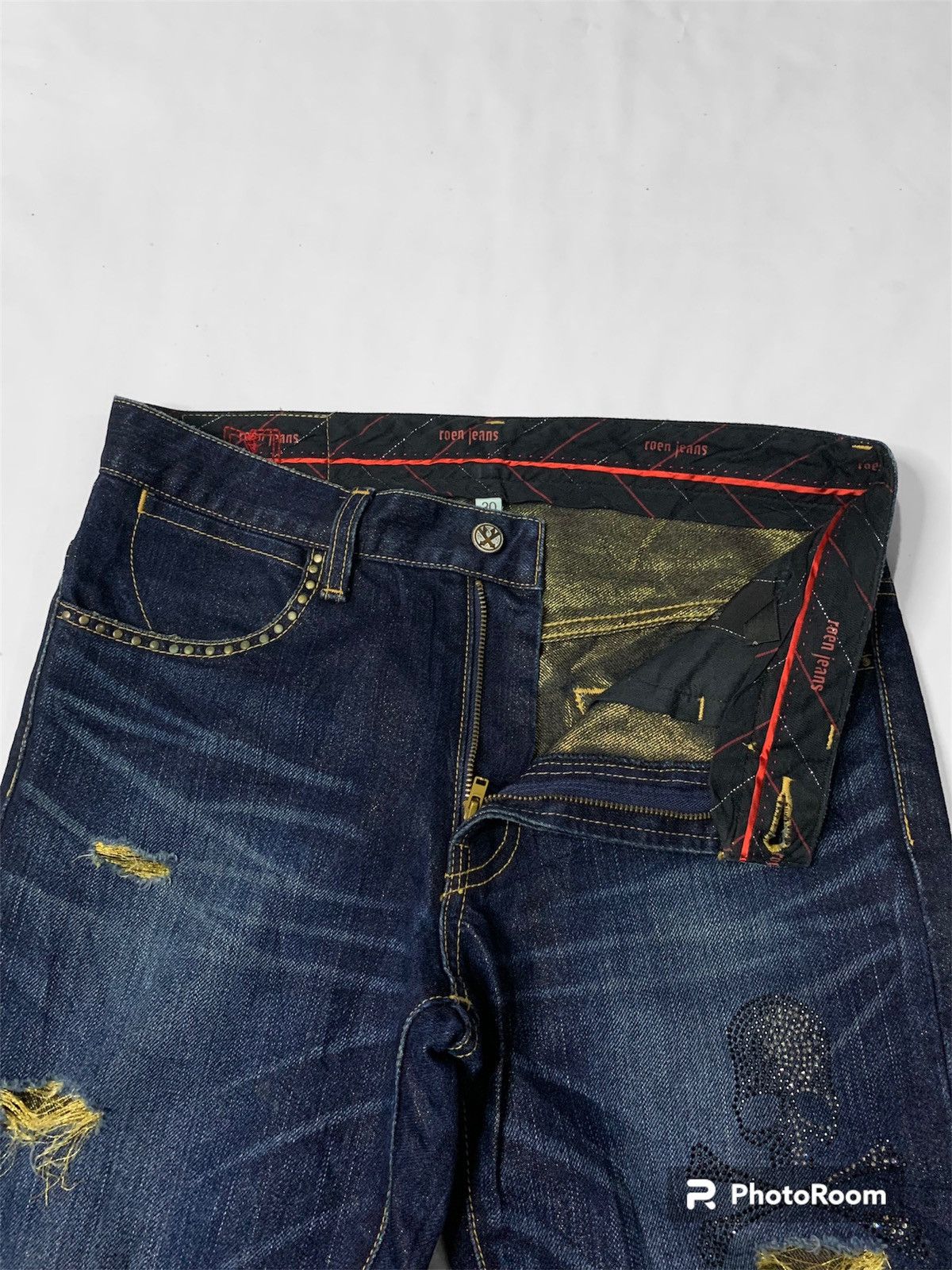 Japanese Brand × Roen Reon Mastermind x bobson Skull Jeans Size US 31 - 9 Thumbnail