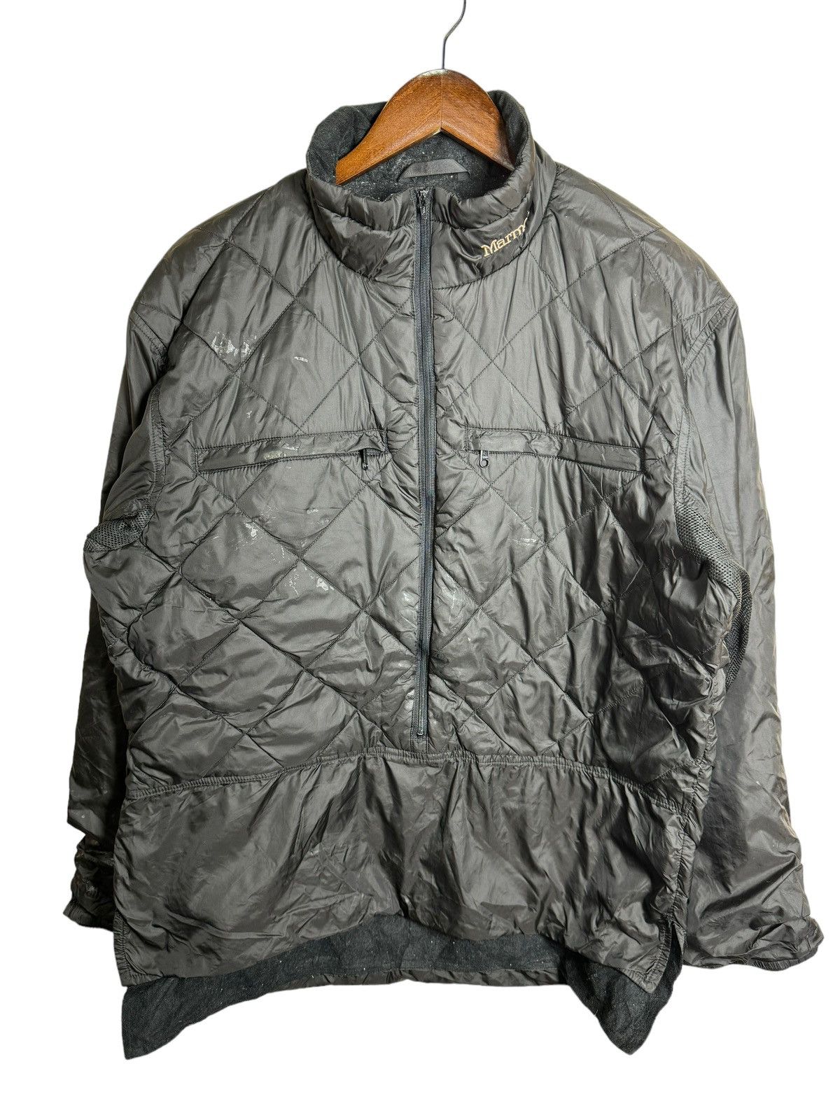 image of Marmot Puffer Jacket Half Zipper in Black, Men's (Size Medium)