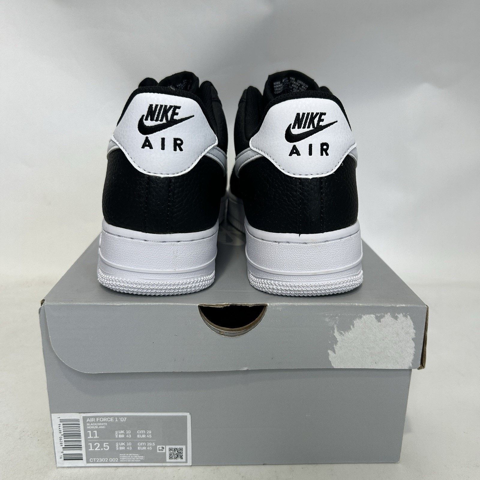 Nike Nike Air Force 1 '07 Shoes “Black White” CT2302-002 Size US 11 / EU 44 - 4 Thumbnail
