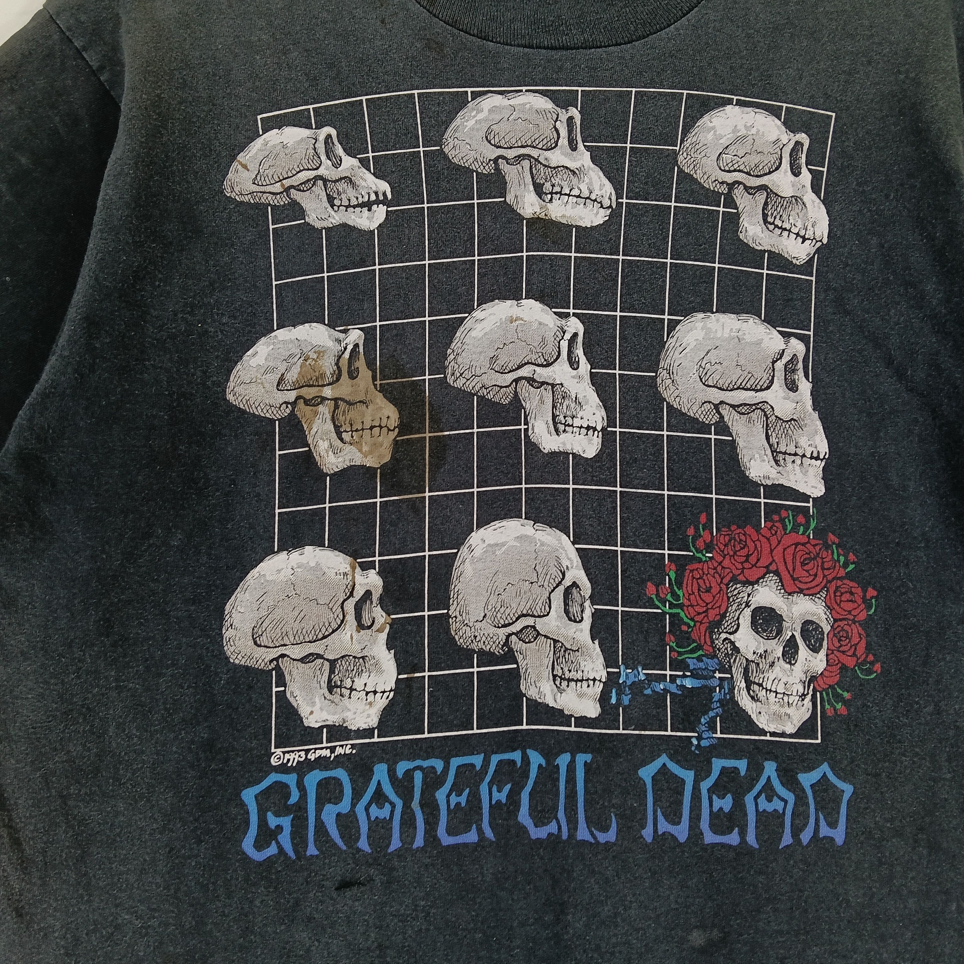 Vintage Vintage 90's Rare Grateful Dead Large Black T-shirt Size US L / EU 52-54 / 3 - 5 Thumbnail
