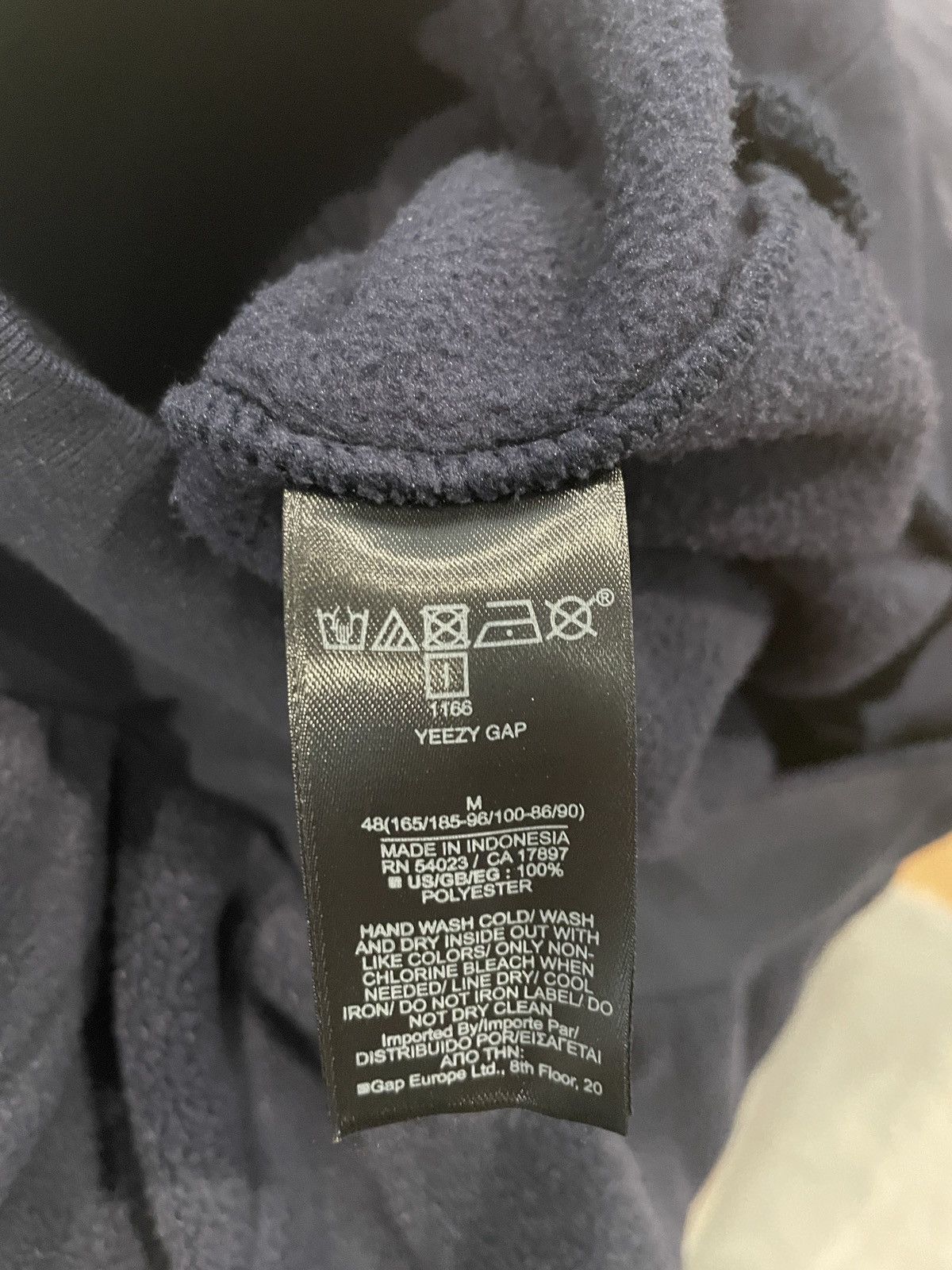 Yeezy Yeezy Gap Polar Fleece Hoodie Navy Size Medium (UNRELEASED) Size US M / EU 48-50 / 2 - 6 Thumbnail