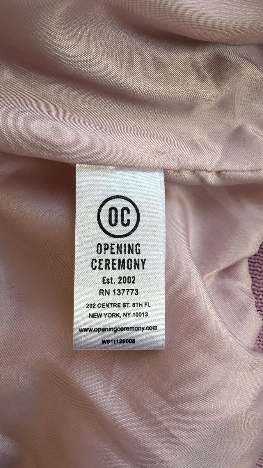 Opening Ceremony Opening Ceremony Pink Varsity Jacket Wool Leather Size L Size L / US 10 / IT 46 - 3 Thumbnail