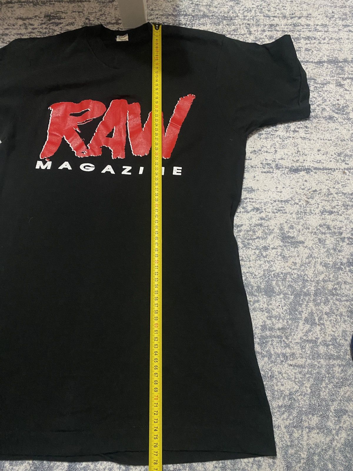 Vintage Ultra rare raw magazine wrestling vintage tee 90s Size US L / EU 52-54 / 3 - 8 Thumbnail