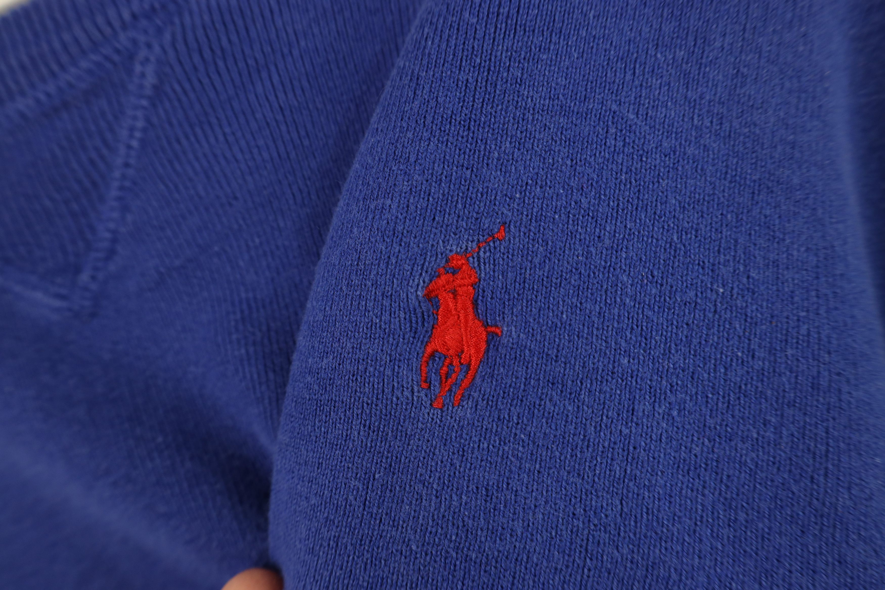 Vintage Y2K Ralph Lauren Cotton Ribbed Knit Crewneck Sweater