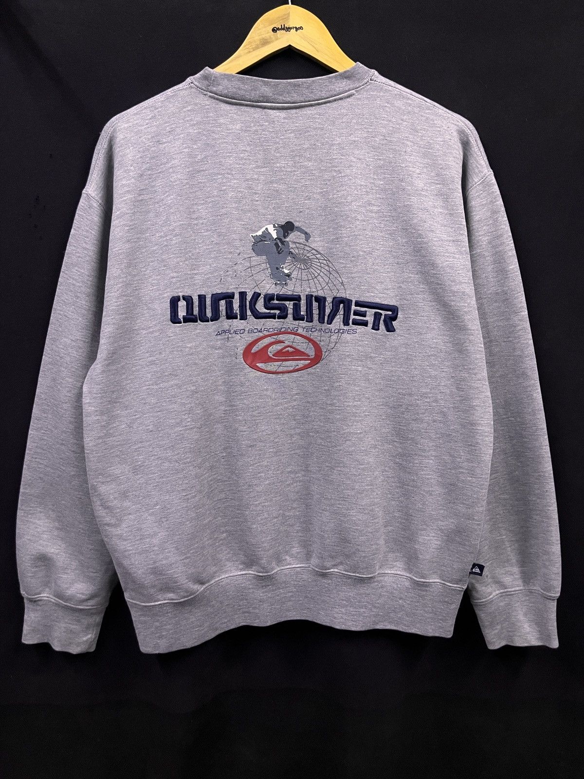 Quiksilver VINTAGE 90s EMBROIDERY QUICKSILVER SKATEBOARD SWEATSHIRT Size US L / EU 52-54 / 3 - 1 Thumbnail