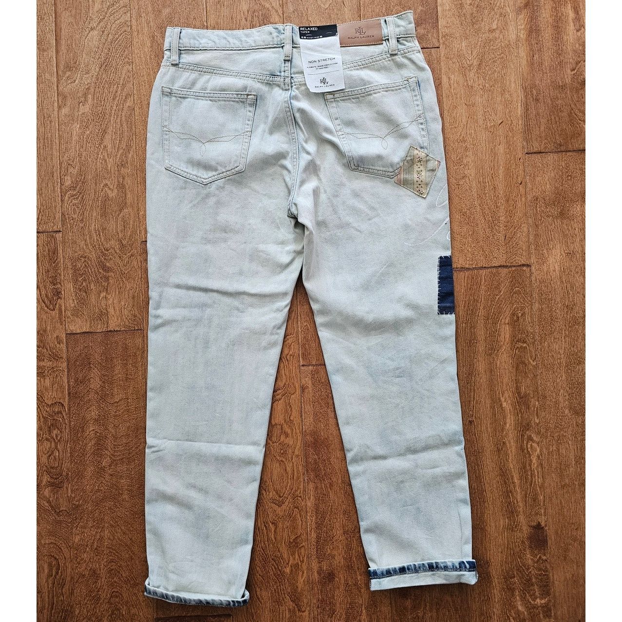 Lauren Ralph Lauren Ralph Lauren Patchwork Relax Tapered Ankle Jeans 28/6 Size 28" / US 6 / IT 42 - 5 Thumbnail
