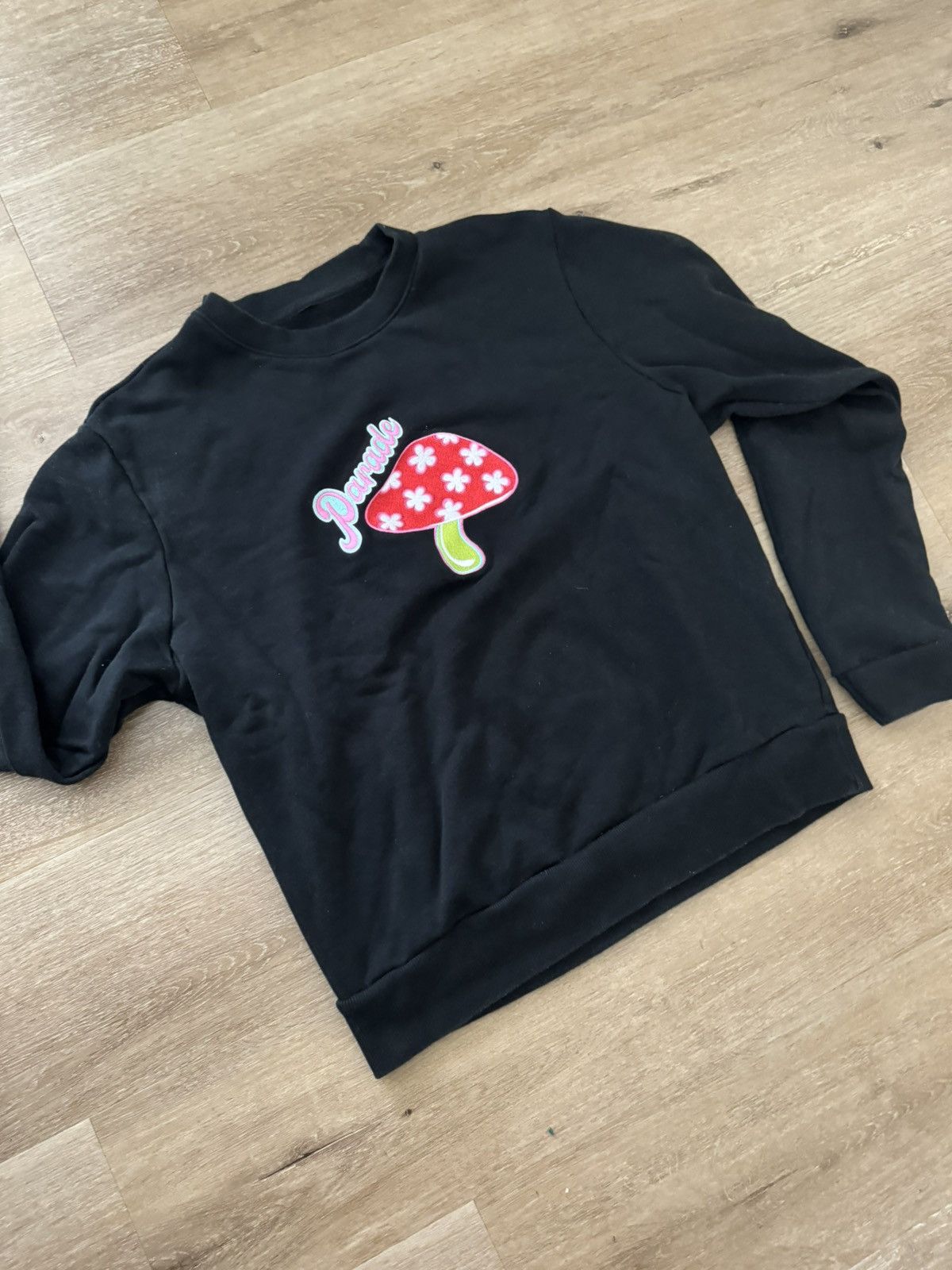 Paradise × Vintage Vintage 70s Style Fantasy Magic Mushroom Sweater LARGE Size US L / EU 52-54 / 3 - 6 Thumbnail