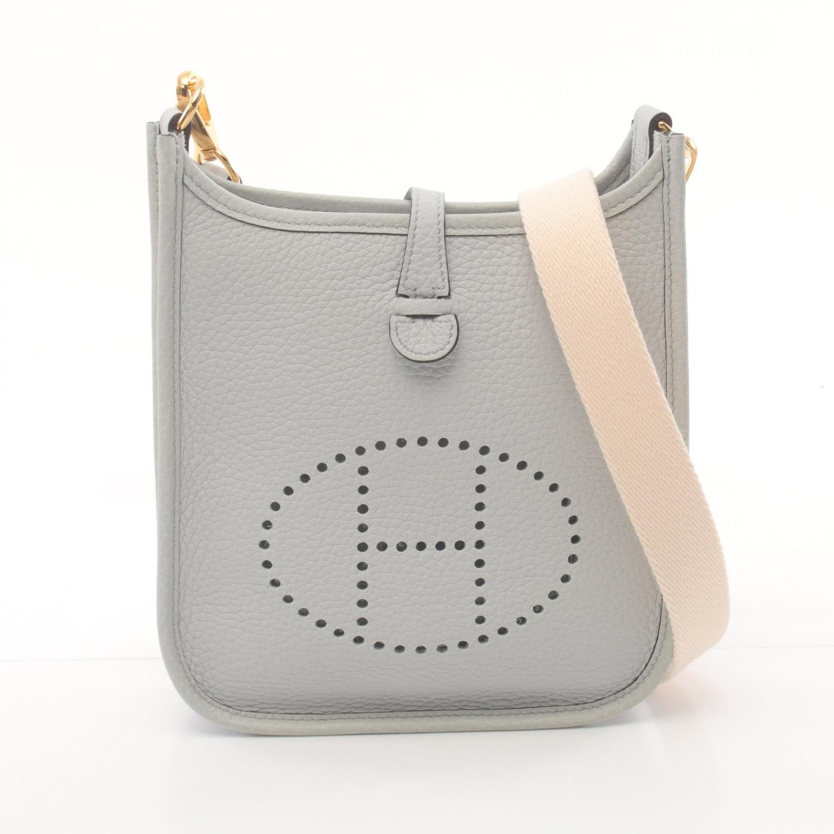 Hermes Clemence Evelyne I TPM Leather Crossbody Bag 069426CC in Great Condition