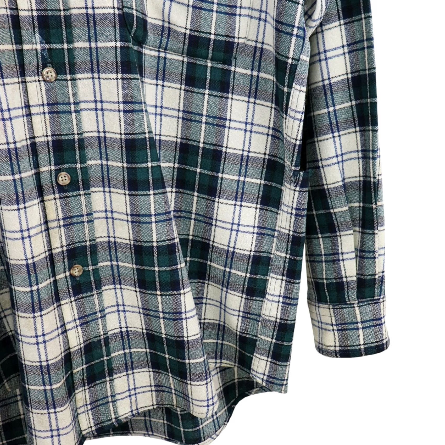 Pendleton Vtg Pendleton Wool Flannel Shadow Plaid Ombre Lodge Outdoor Shirt Mens Small Size US S / EU 44-46 / 1 - 3 Thumbnail