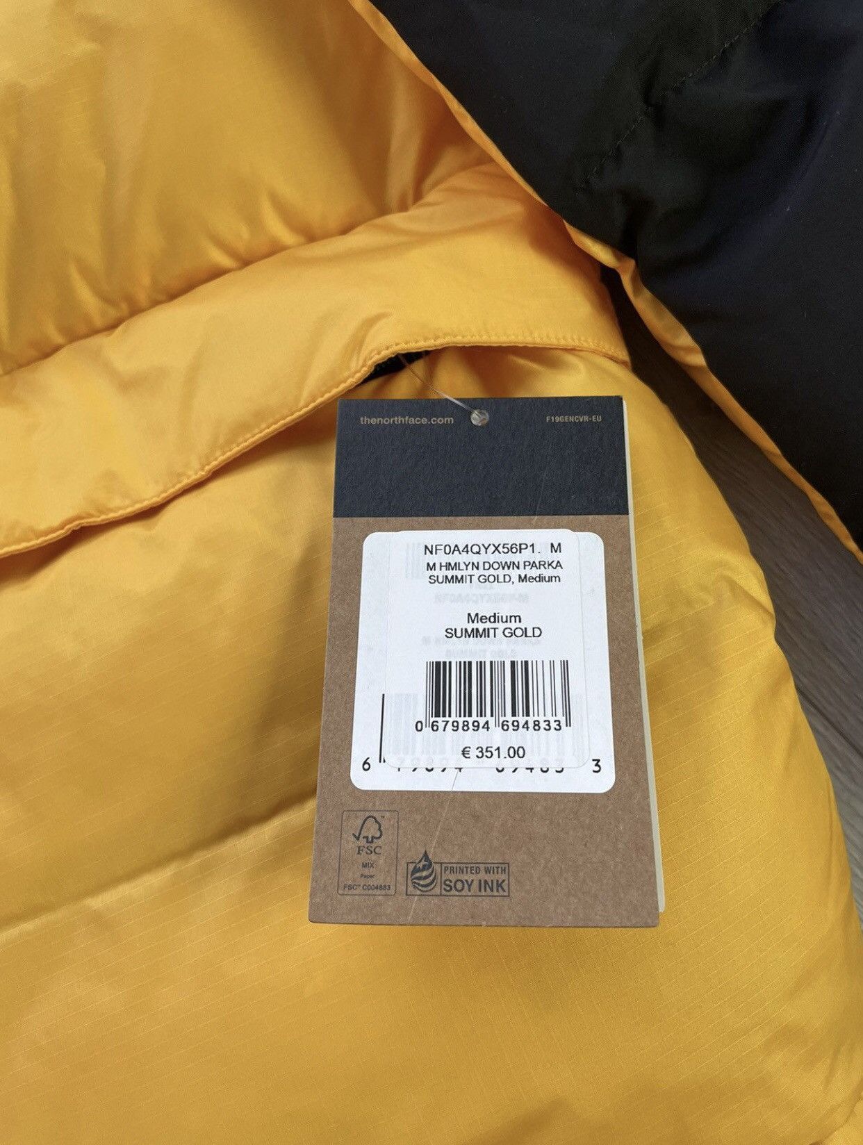 The North Face The North Face HMLYN Down parka summit Gold Size US M / EU 48-50 / 2 - 9 Thumbnail