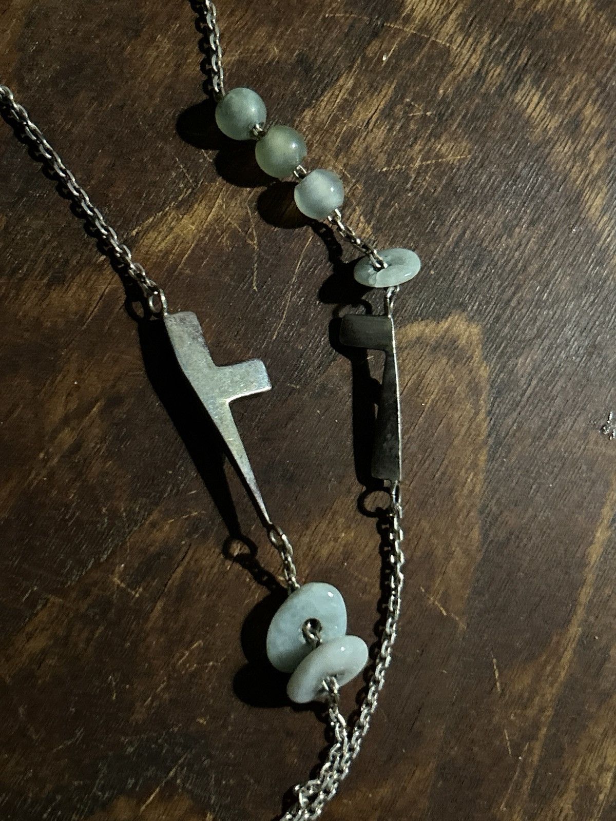 Other Sweet lime juice silver gem denim necklace Size ONE SIZE - 5 Thumbnail